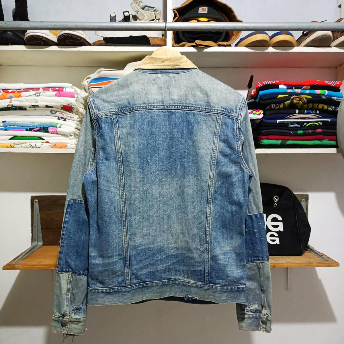 Allsaints ALLSAINTS DARUMA DISTRESSED DENIM JACKET Size US M / EU 48-50 / 2 - 3 Thumbnail