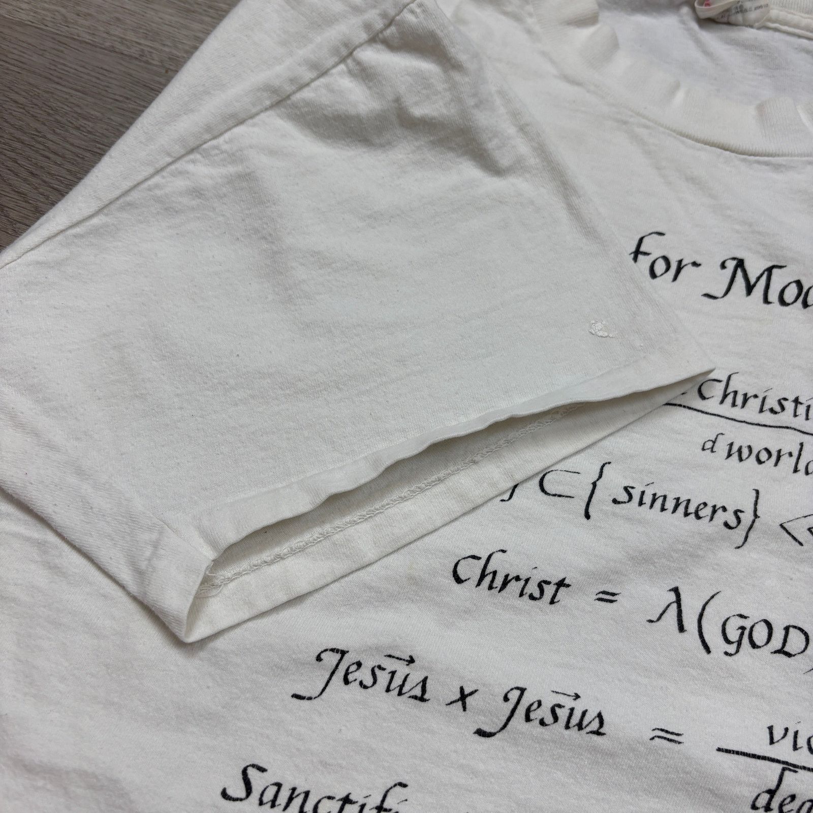 Vintage VTG 90s Good News For Modern Nerds God Equation Shirt XL Size US XL / EU 56 / 4 - 7 Thumbnail