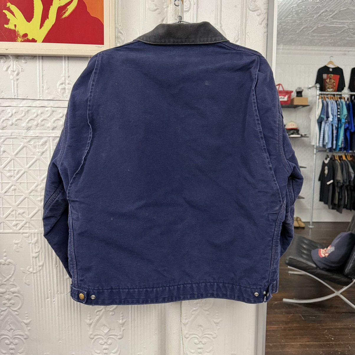 Carhartt 1990s Carhartt blue Detroit jacket, blanket lined Size US L / EU 52-54 / 3 - 7 Thumbnail