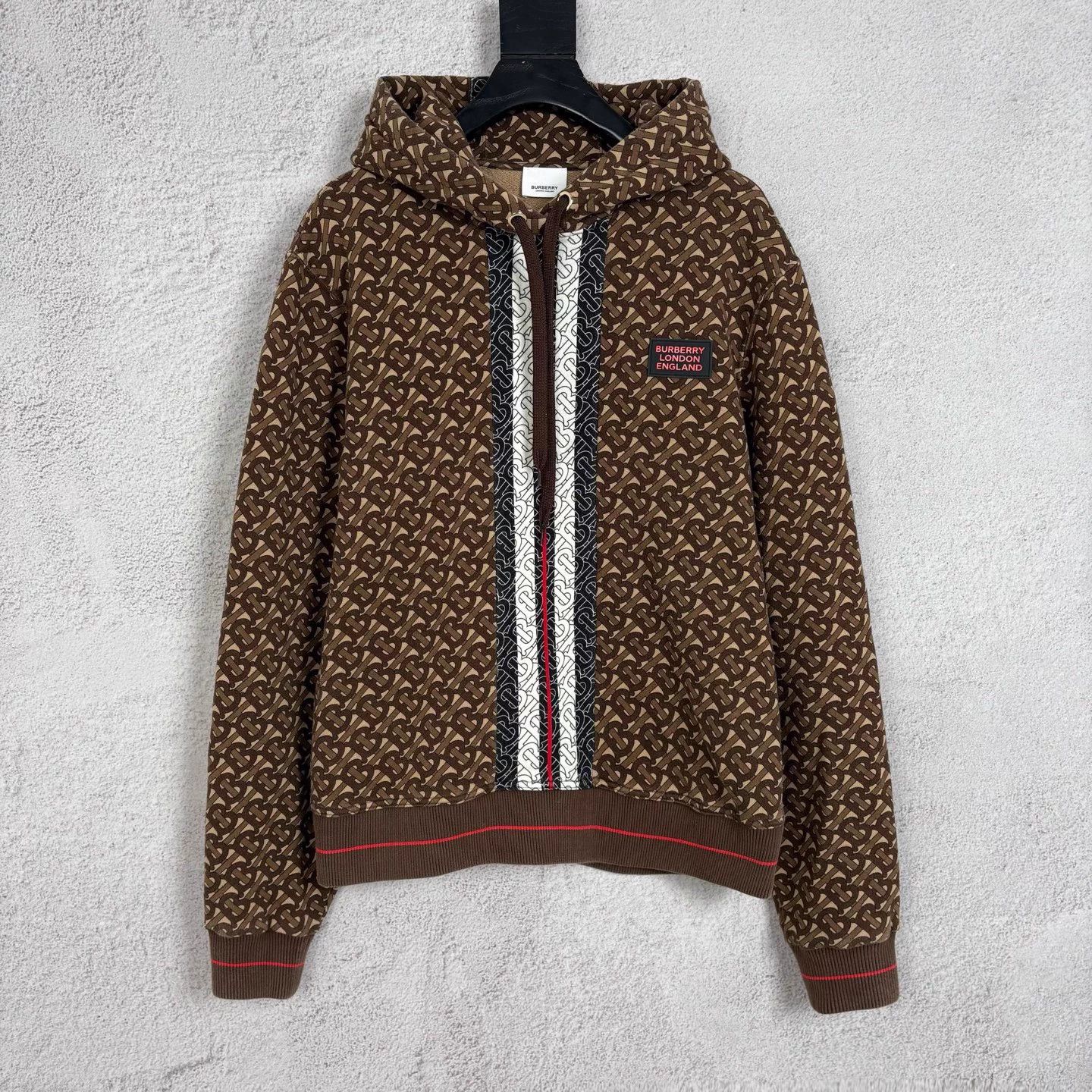 Burberry Burberry TB print Khaki hoodie M new Size US M / EU 48-50 / 2 - 1 Thumbnail