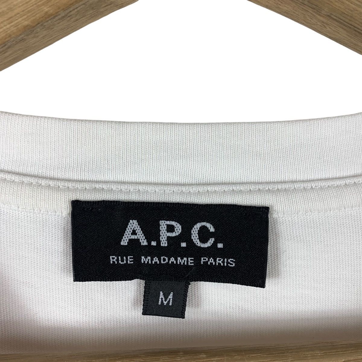 A.P.C. × Japanese Brand APC Rue madame paris big spellout designer tee Size US M / EU 48-50 / 2 - 3 Thumbnail