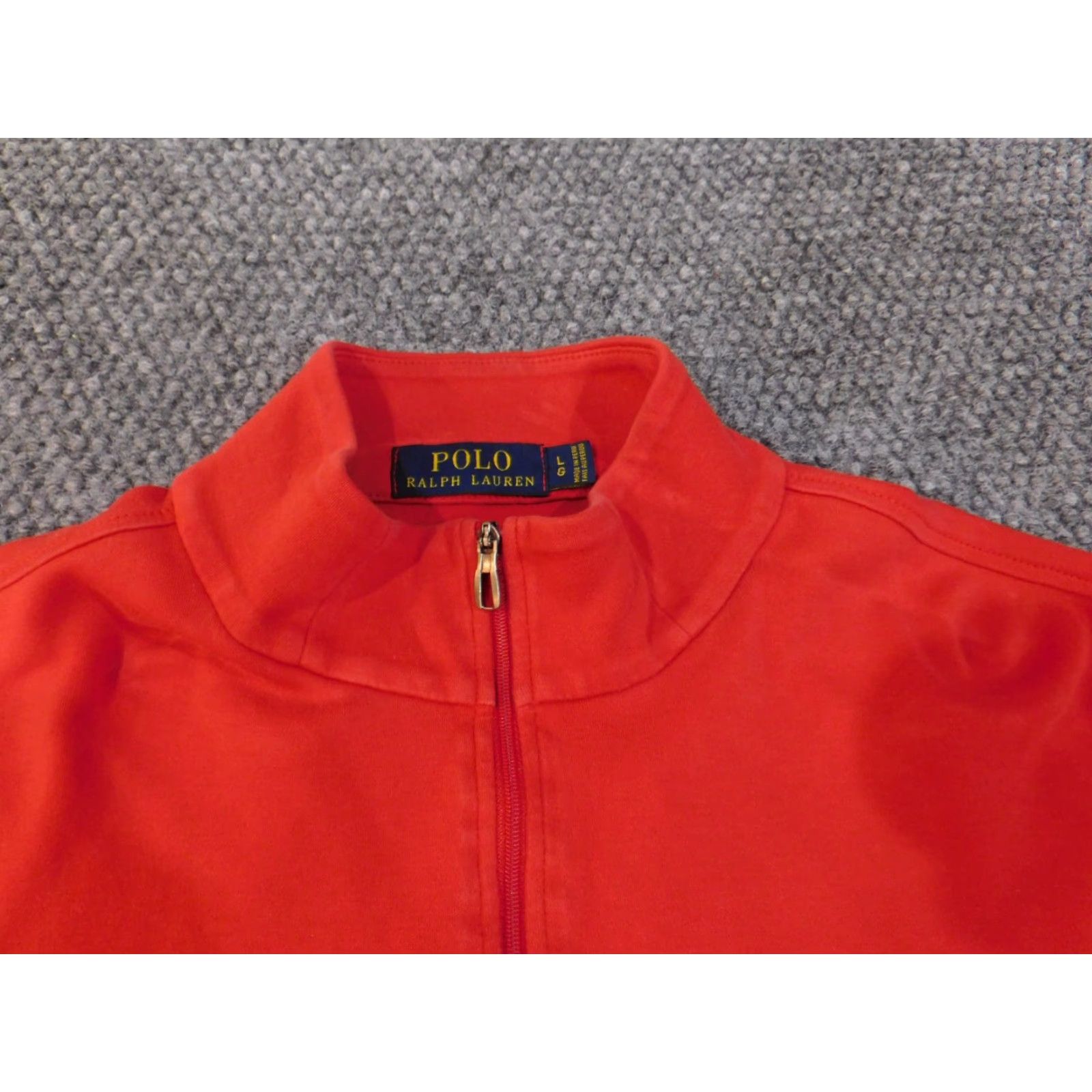 Polo Ralph Lauren Polo Ralph Lauren Sweater Mens Large Red Pullover Pony 1/4 Zip Cotton Preppy Size US L / EU 52-54 / 3 - 5 Thumbnail