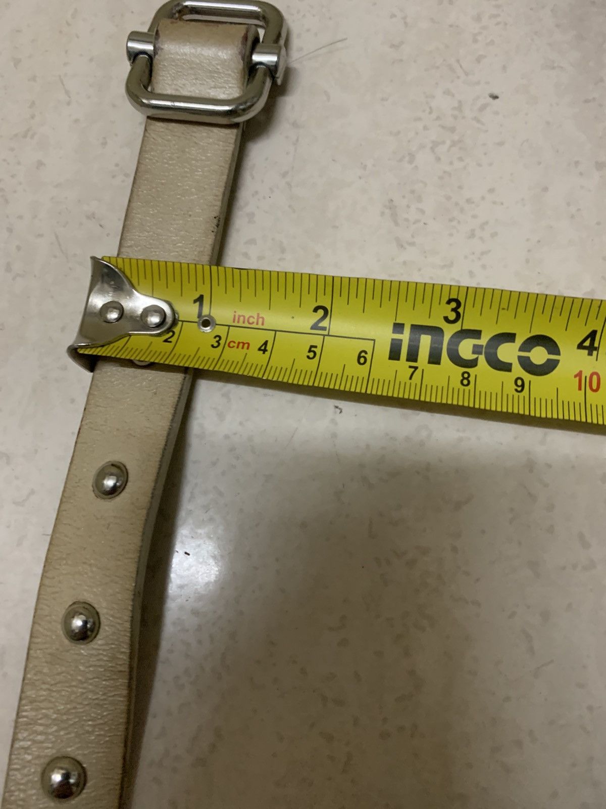 Maison MIHARA YASUHIRO Miharayamasuhiro good inspration leather belt with studs Size ONE SIZE - 12 Thumbnail