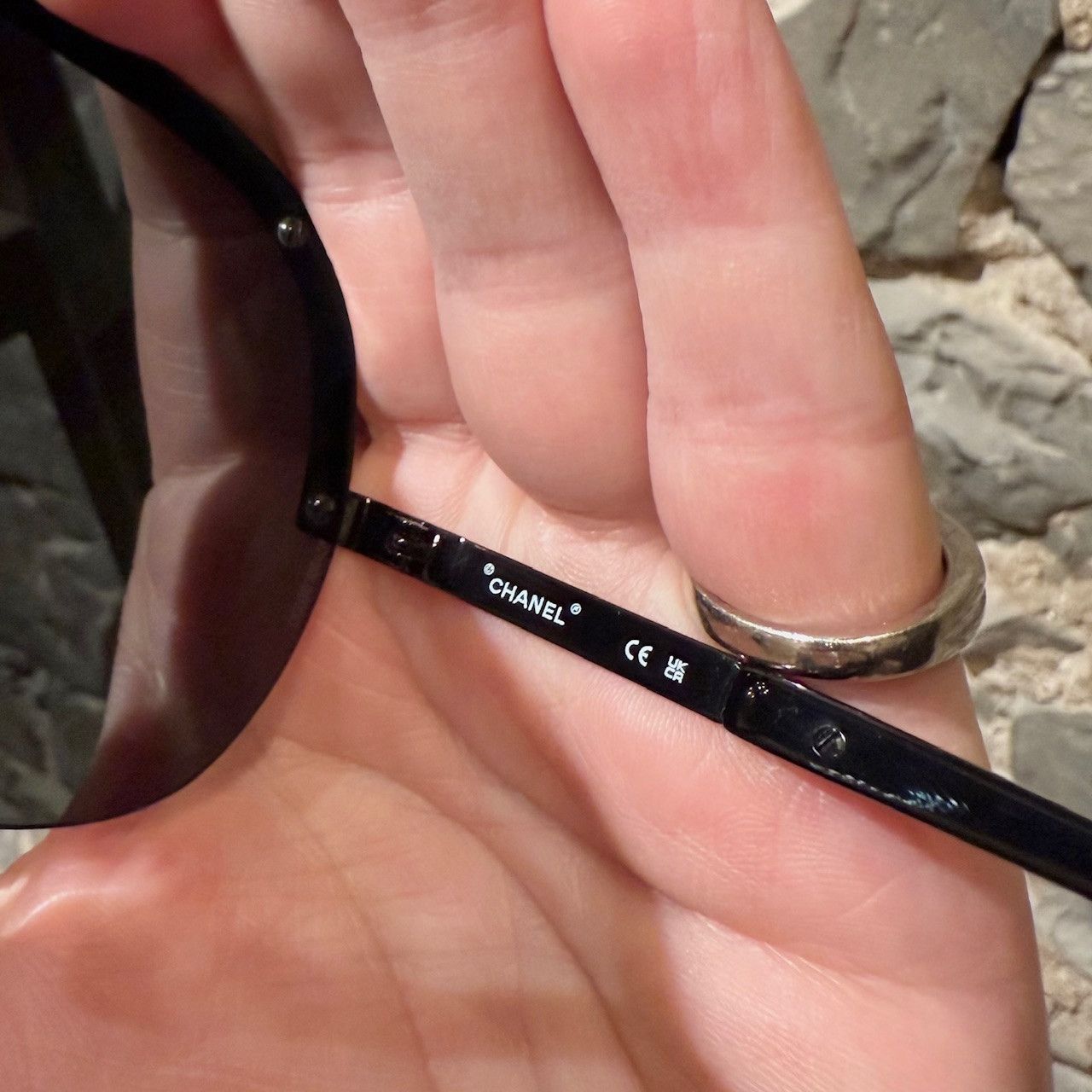 Chanel Chanel 2023 Coco Beach Black Shield Logo Sunglasses Size ONE SIZE - 8 Thumbnail