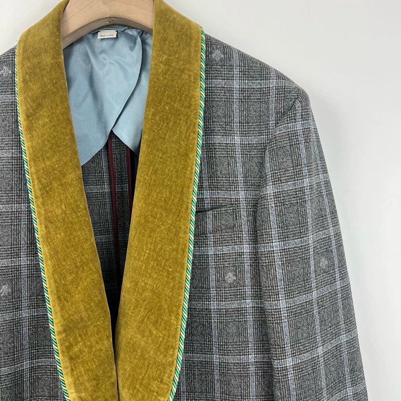 Gucci Gucci Plaid knotted suit 2504-Nextarrow Size 44R - 7 Thumbnail