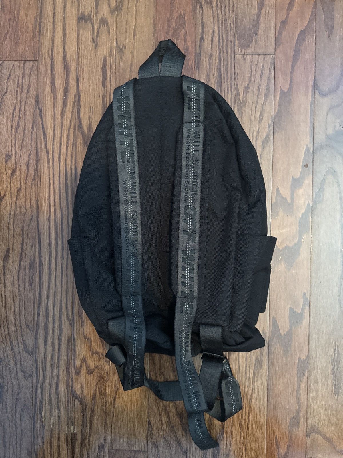 Off white black quote backpack hotsell