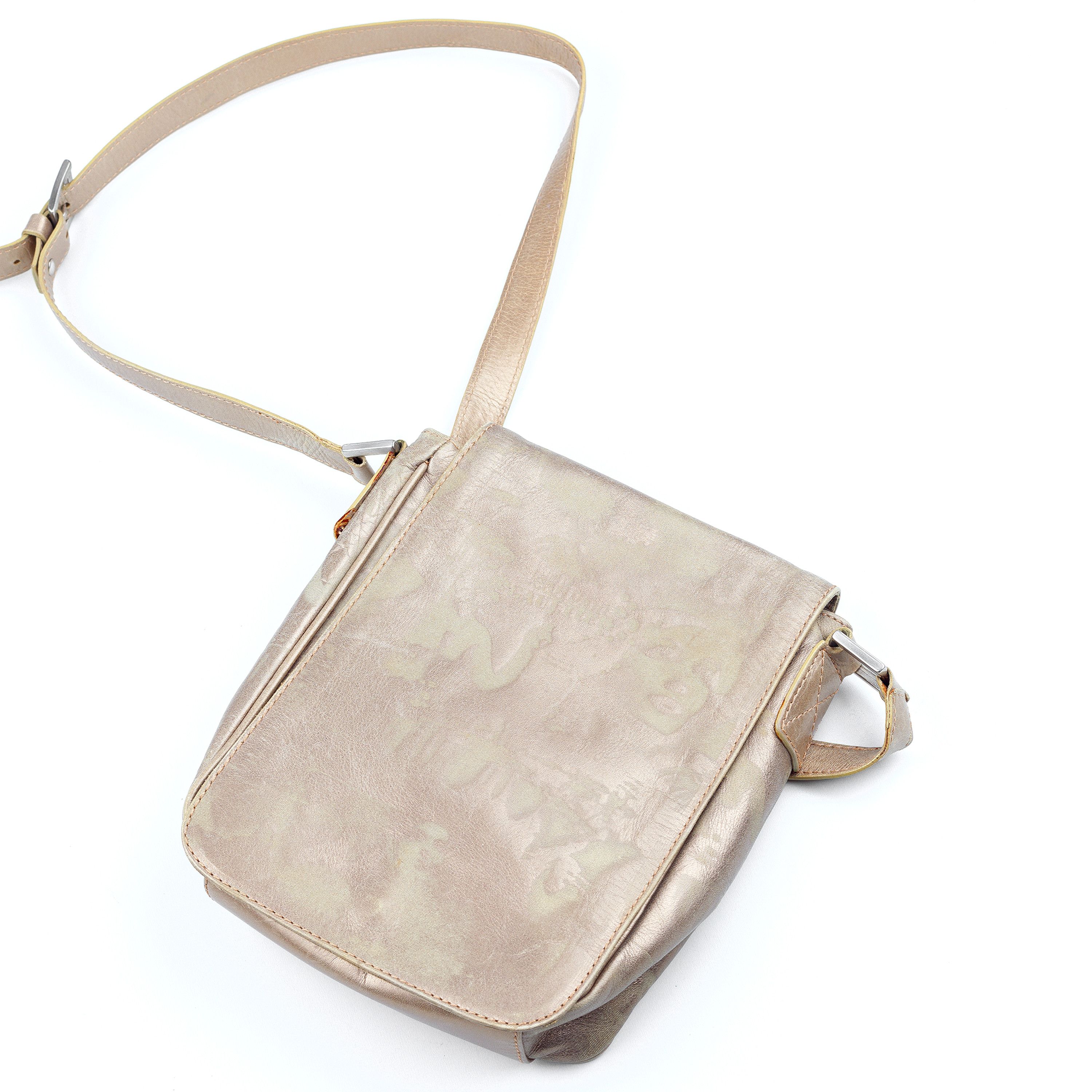 Jean Paul Gaultier Vintage Faces Golden Crossbody Bag