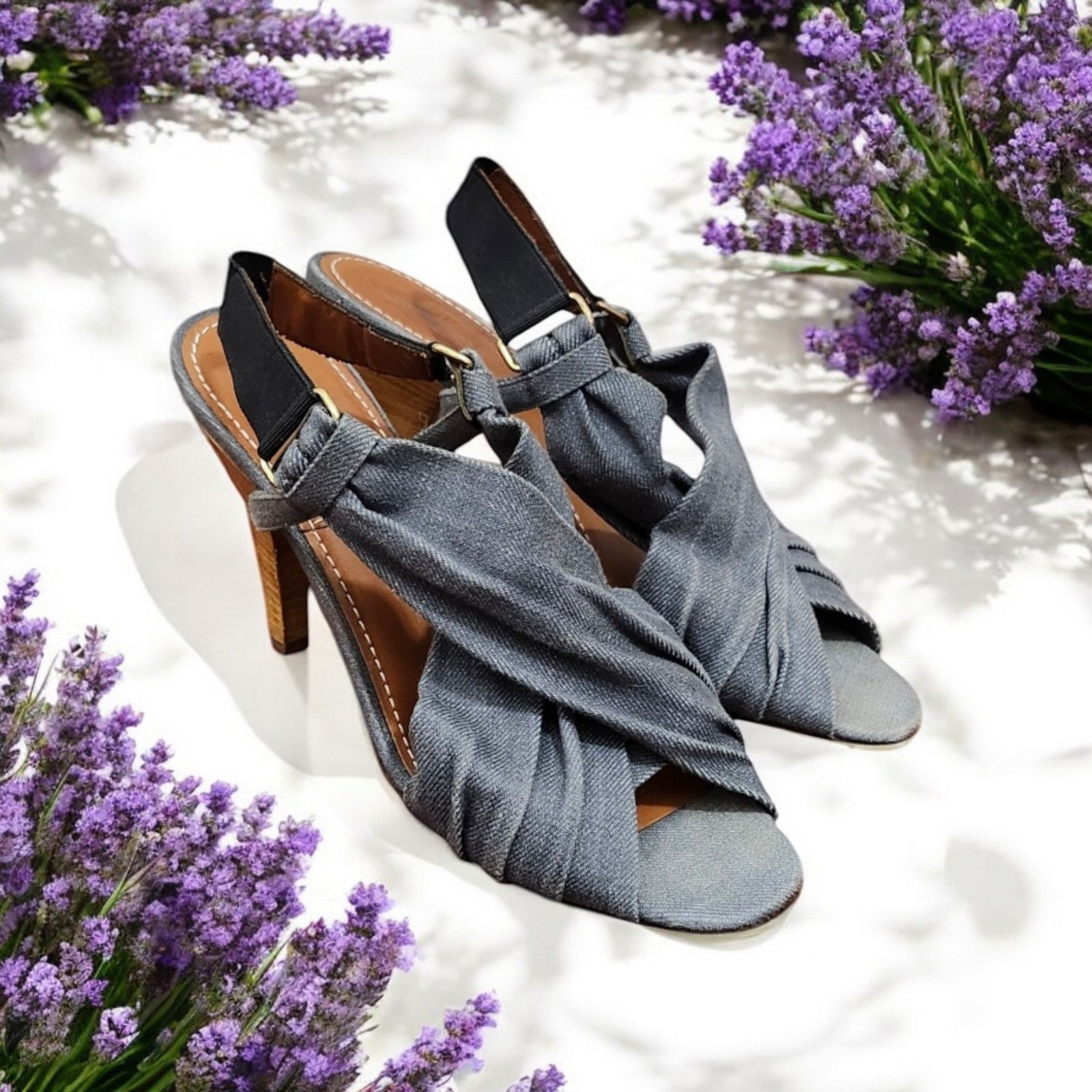 Lanvin Lanvin Jean And Wooden High Heels Size EU 40/ US 9.5 Size US 9.5 / IT 39.5 - 12 Thumbnail