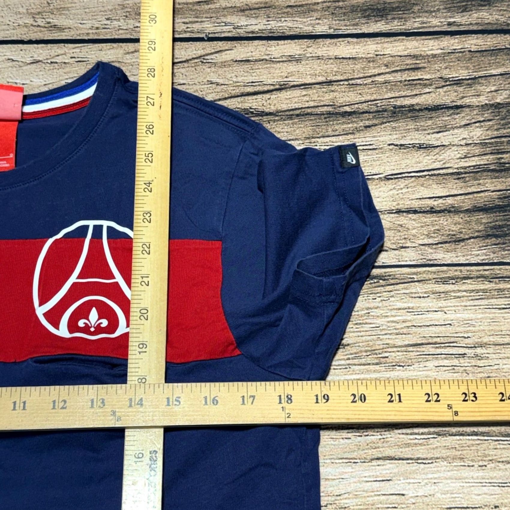 Nike Nike Paris Saint-Germain T-Shirt Mens L Slim Navy Blue PSG Soccer 636567-410 Size US L / EU 52-54 / 3 - 6 Thumbnail
