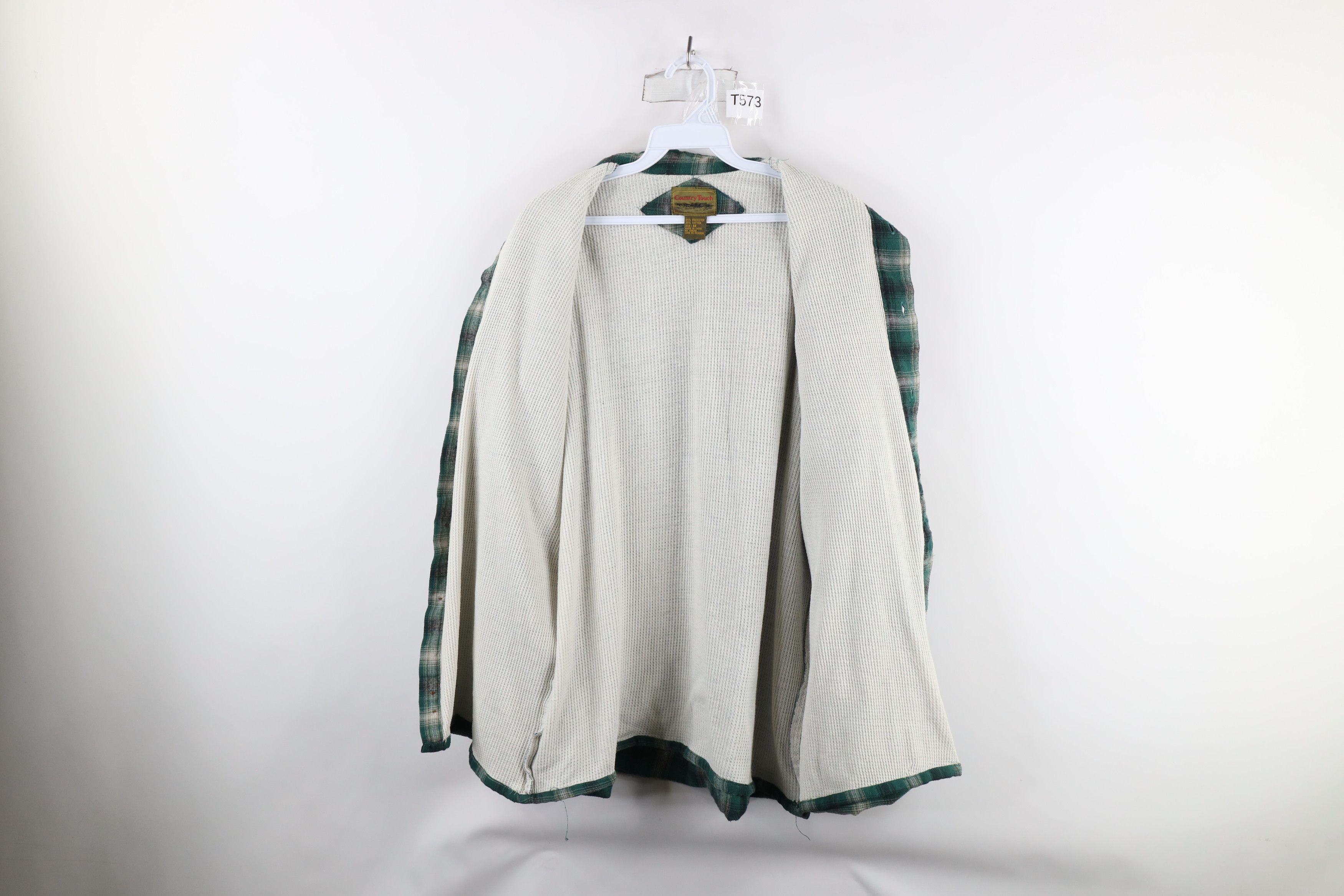 Vintage Vintage 90s Streetwear Thermal Lined Flannel Shirt Jacket Size US M / EU 48-50 / 2 - 6 Thumbnail