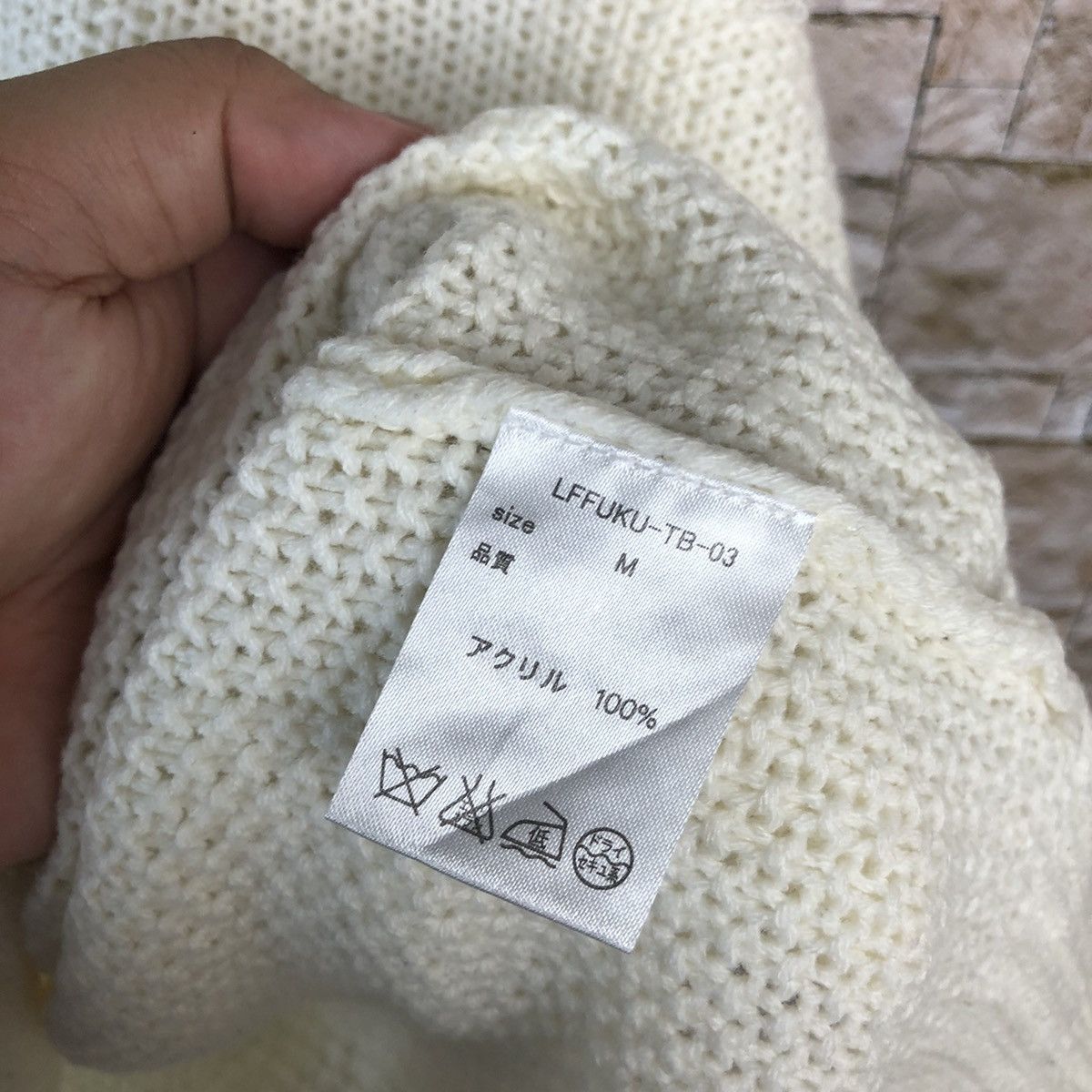 Homespun Knitwear × LOWRYS FARM Lowyrs Farm japan vintage White Knitwear #A1098 Size US M / EU 48-50 / 2 - 11 Thumbnail