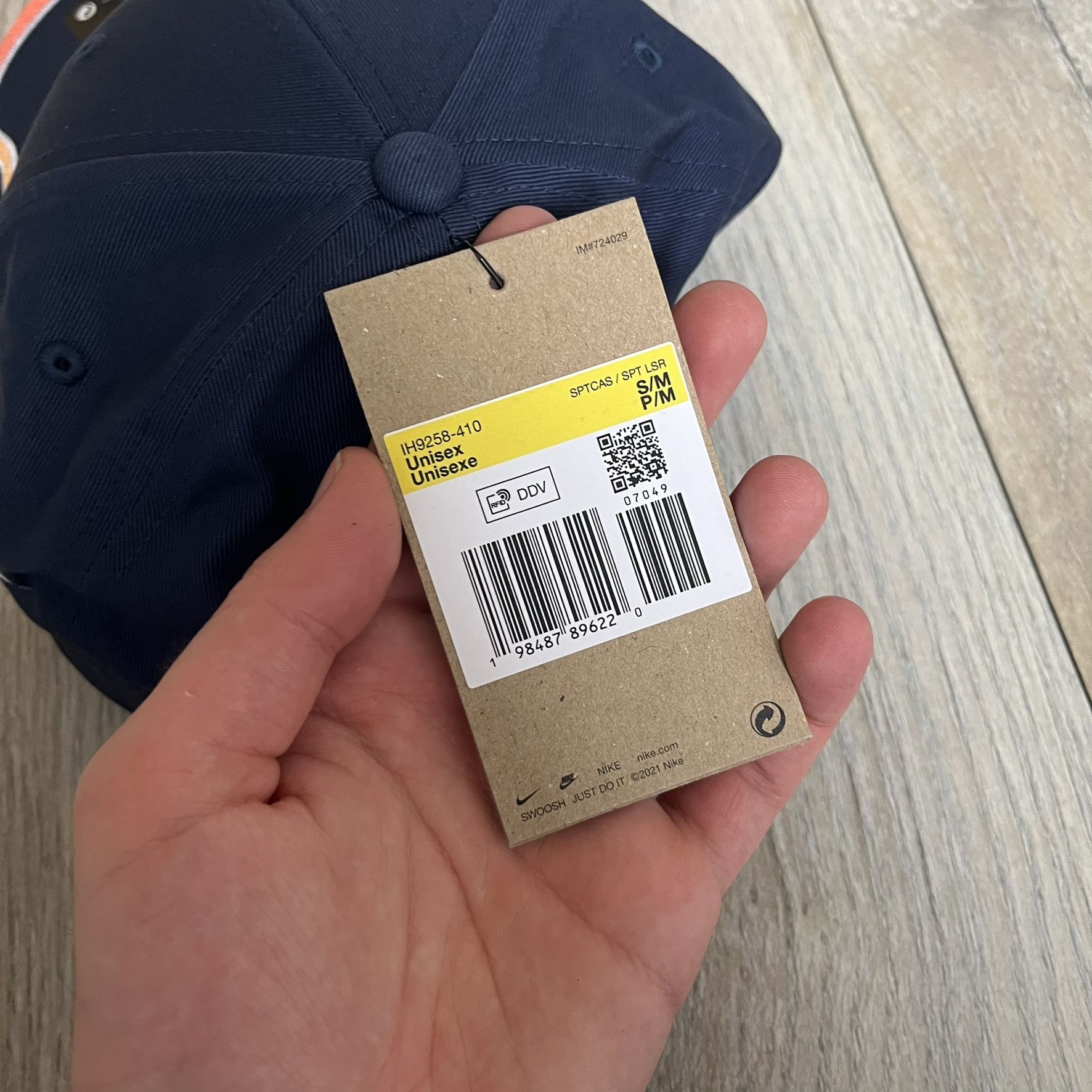 Nike Nike Club Semi-Structured OG Midnight Navy Flame Cap Small Size ONE SIZE - 7 Thumbnail