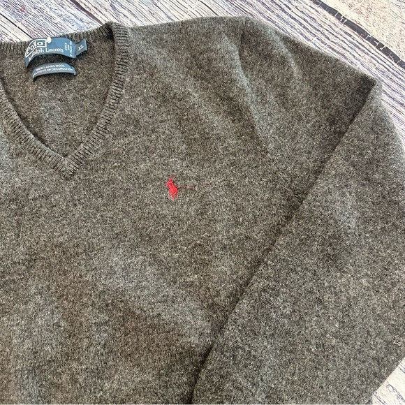 Ralph Lauren POLO By Ralph Lauren 100% Wool Men's Charcoal Gray Sweater Size US XL / EU 56 / 4 - 3 Thumbnail