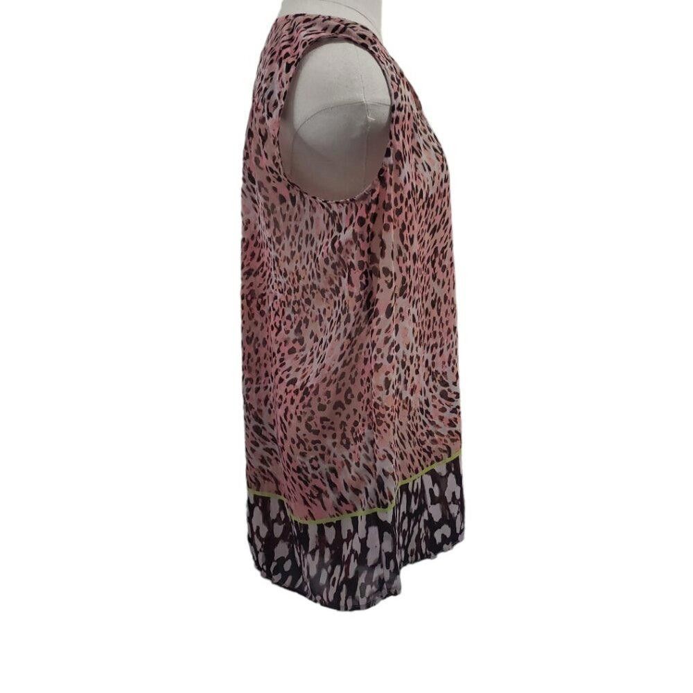 Designer CT1778 Cabi Sleeveless Animal Print Lightweight Top S Size S / US 4 / IT 40 - 4 Thumbnail