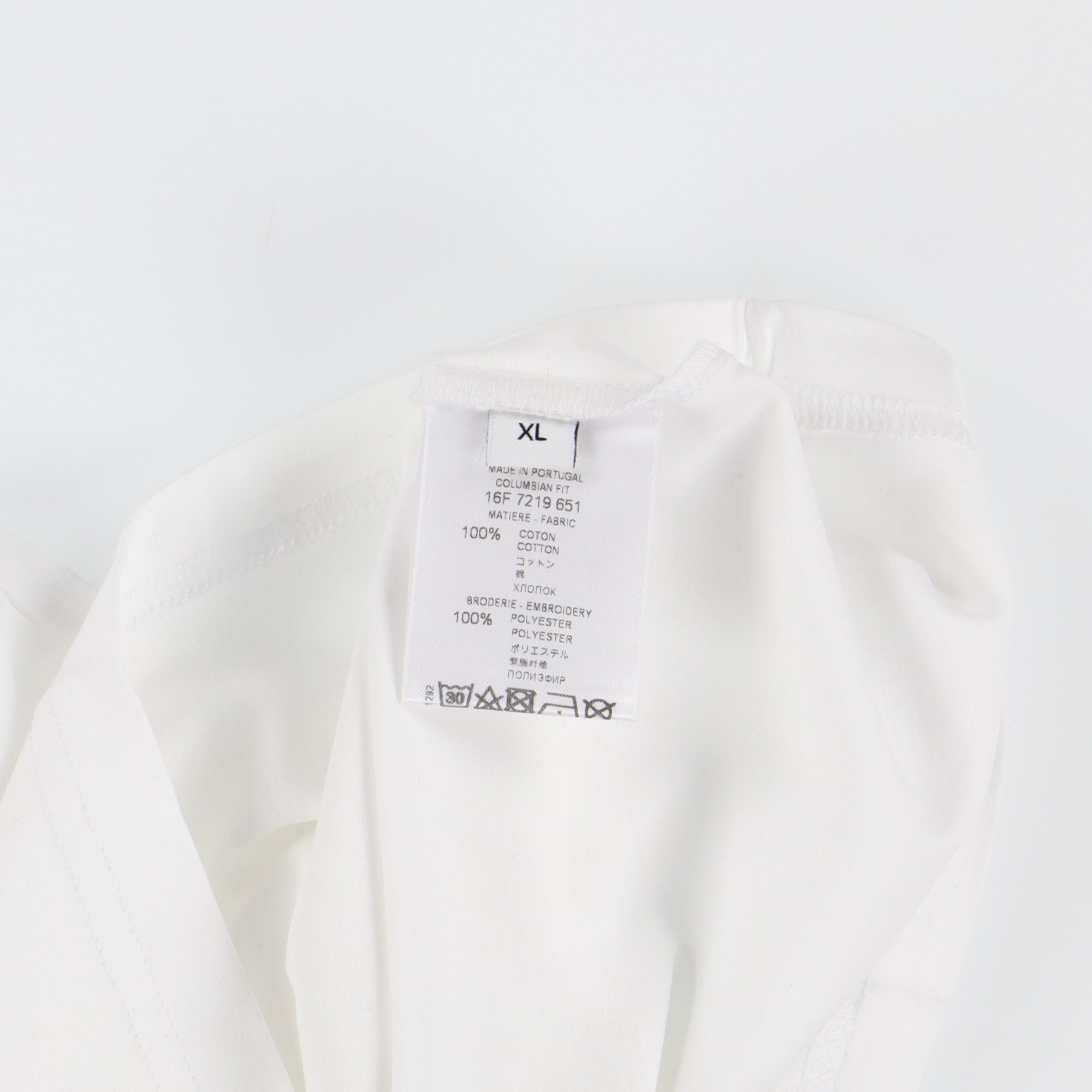 Givenchy White Embroidered Barbed Wire Oversized T-Shirt Size US XL / EU 56 / 4 - 7 Thumbnail