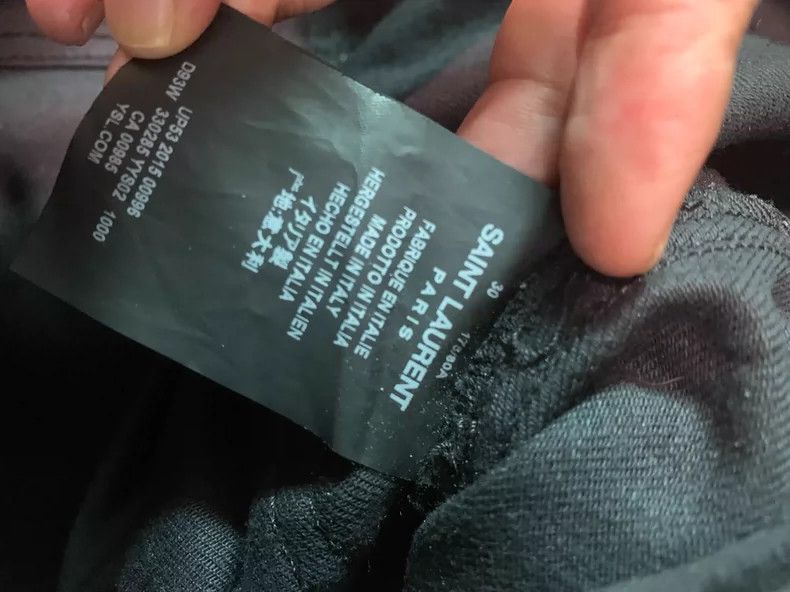 Saint Laurent Paris Saint Laurent Paris Knee patchwork motorcycle pants Size US 30 / EU 46 - 8 Thumbnail