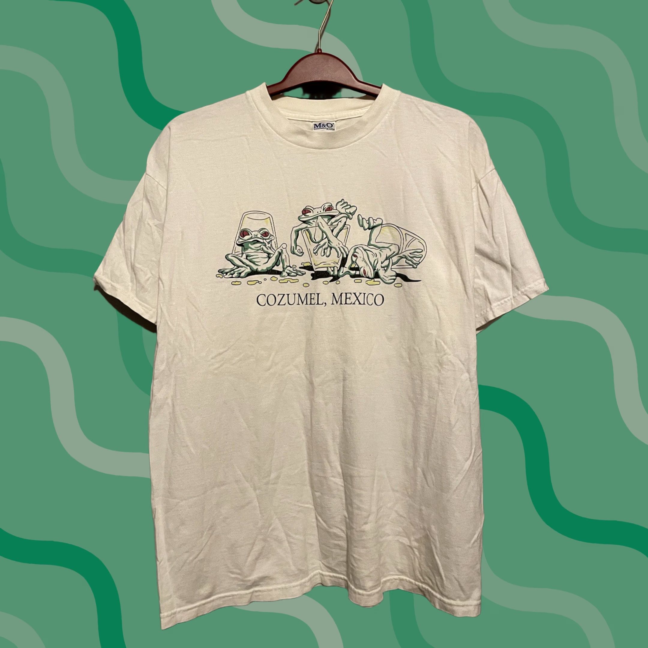 Vintage Vintage 3 Frog Shirt Cozumel Mexico Mens XL Beer Graphic 90s Beach Size US XL / EU 56 / 4 - 1 Thumbnail