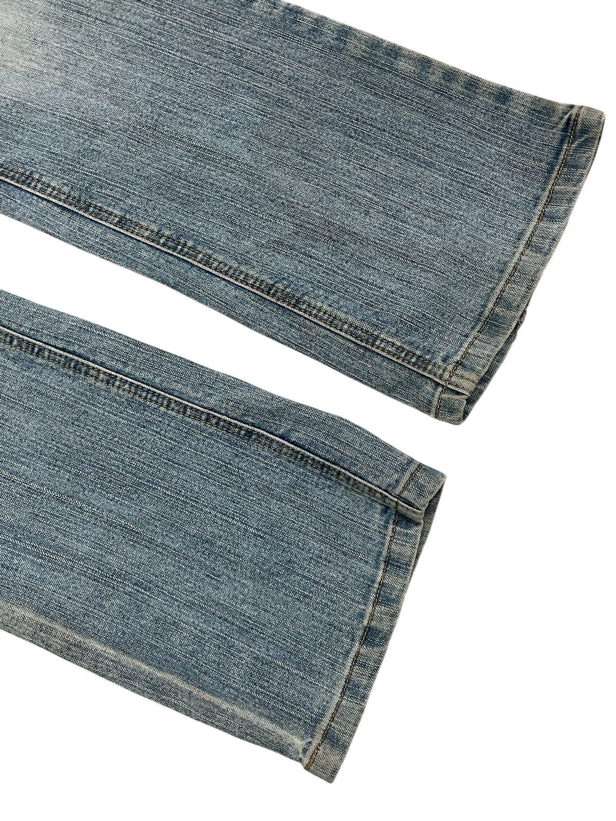 JNCO × Southpole Southpole Embroidery Flare Muddy Rusty Y2K Denim Size US 29 - 5 Thumbnail