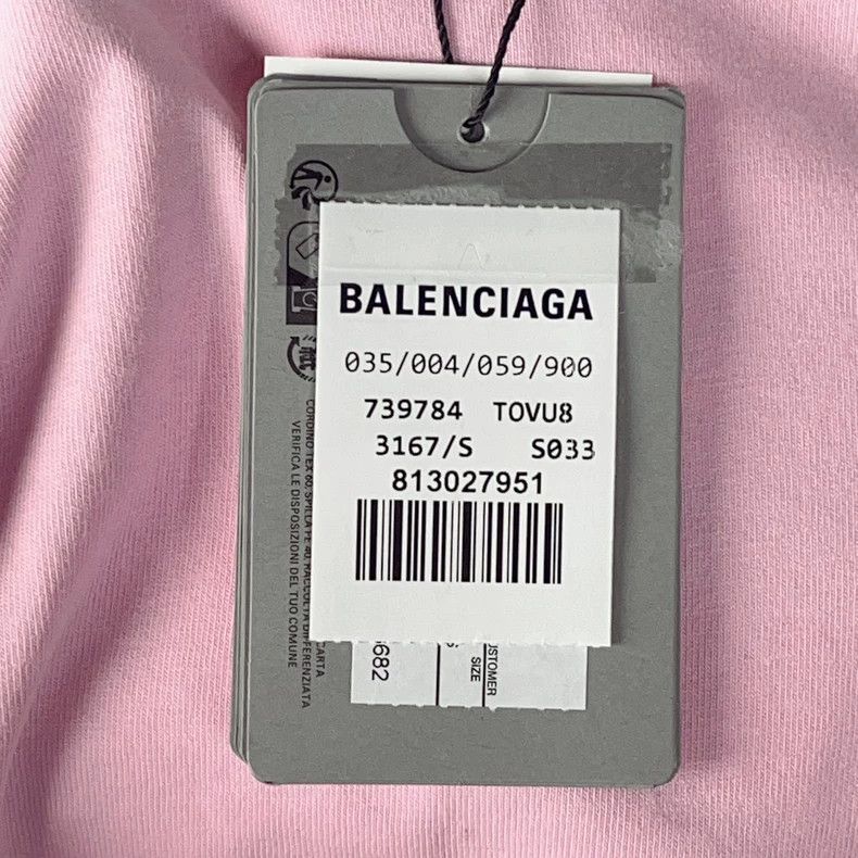 Balenciaga Balenciaga Solid color rhinestone round neck short sleeve Size US XS / EU 42 / 0 - 8 Thumbnail