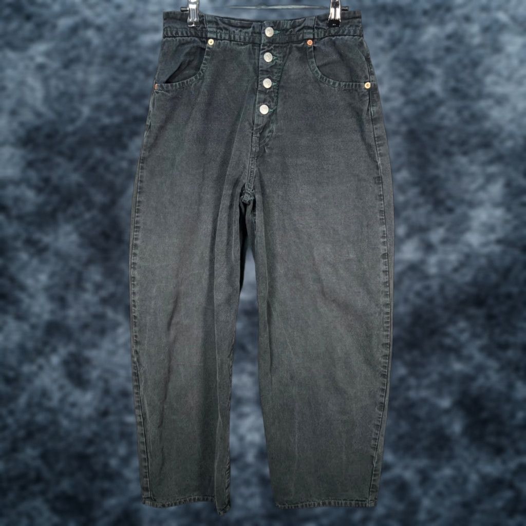 Vintage VINTAGE MM6 Maison Margiela Womens High-Waisted Denim Jeans Button-Fly Black Adult Womens 42 Size 27" / US 4 / IT 40 - 1 Thumbnail