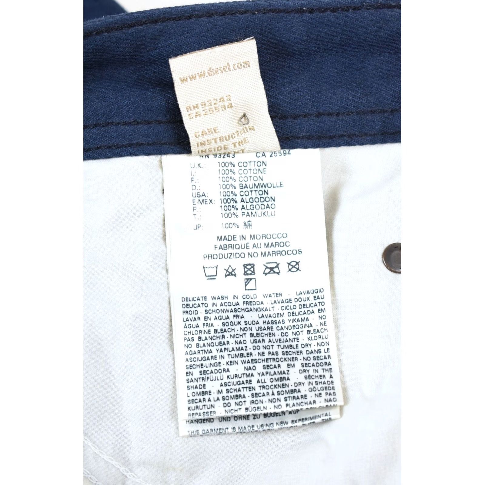Diesel Diesel Darron Regular Slim-Tapered 008QU Jeans Men W29/L32 Blue Size US 29 - 7 Thumbnail