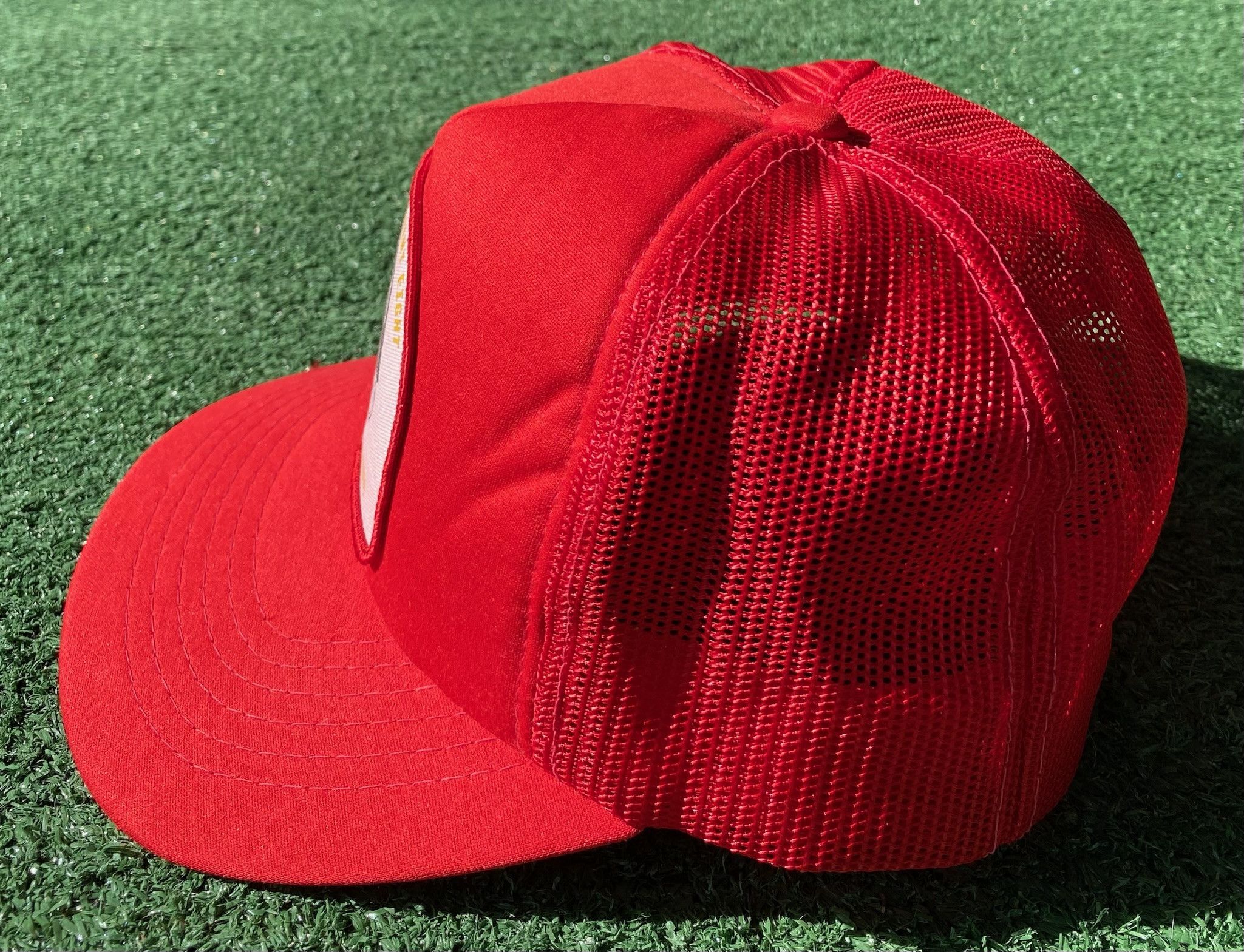 Vintage Vintage 80’s Engine Rescue Company Georgia Red Trucker Hat Size ONE SIZE - 4 Thumbnail