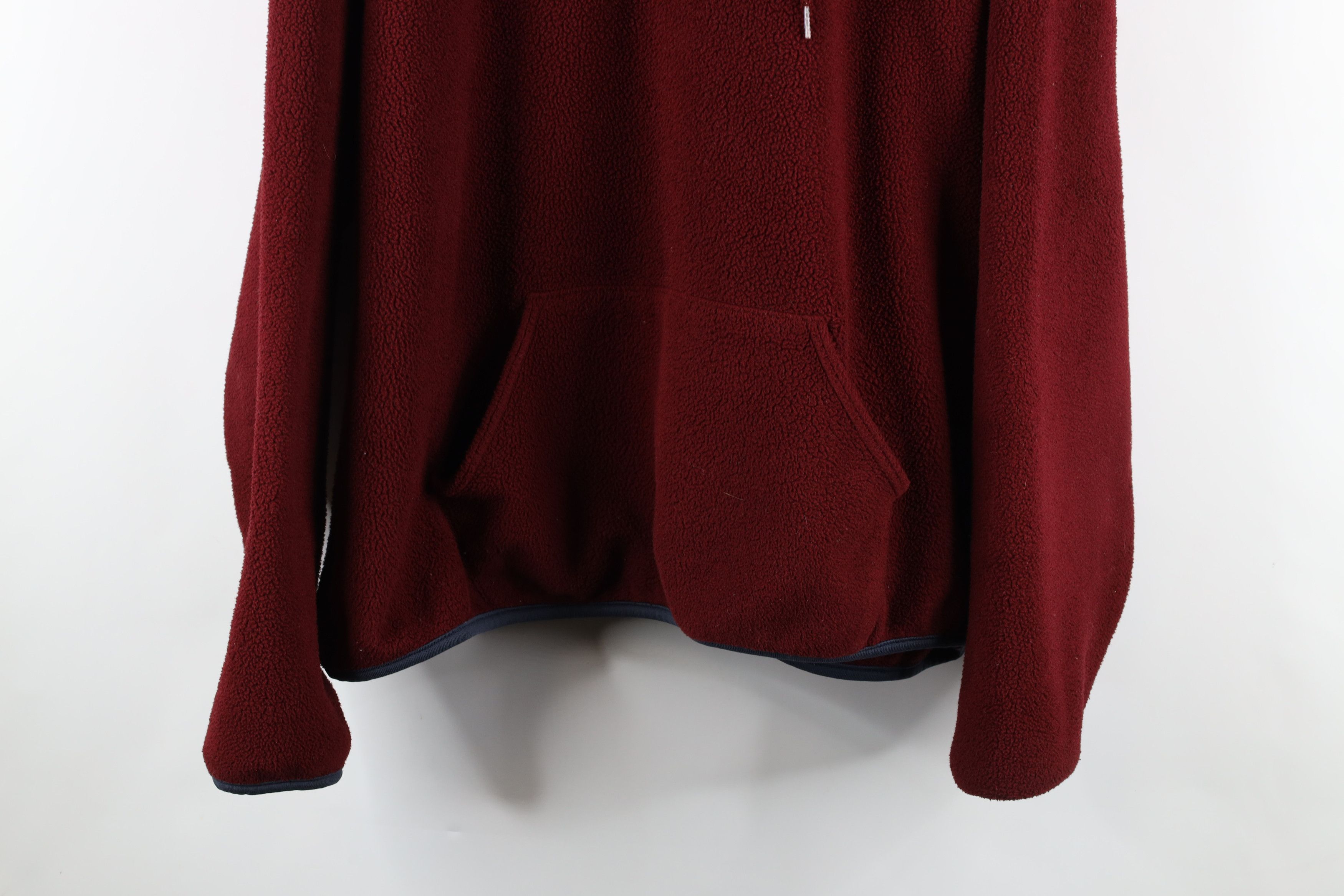 Russell Athletic Vintage 90s Russell Athletic Half Zip Fleece Hoodie Red USA Size US XL / EU 56 / 4 - 3 Thumbnail