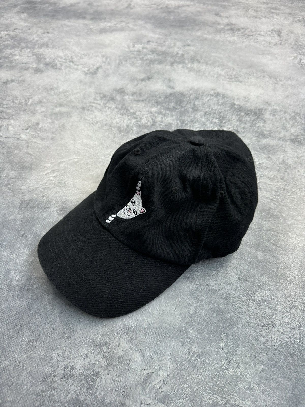 RIPNDIP Rip N Dip Cap Embroidered Centre Logo Cat Black Baseball Hat Size ONE SIZE - 2 Thumbnail