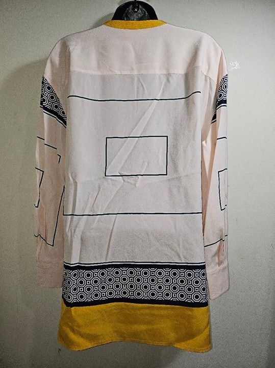 Tory Burch NWT Tory Burch Tunic Aston Silk Geometric Pink Mustard Medi Size M / US 6-8 / IT 42-44 - 3 Thumbnail