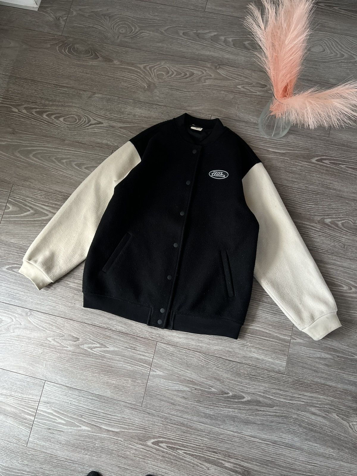 Designer × H&M × No Fear ‼️Teddy Fleece No Fear x H&M Big Logo Avant garde Bomber ‼️ Size US M / EU 48-50 / 2 - 5 Thumbnail