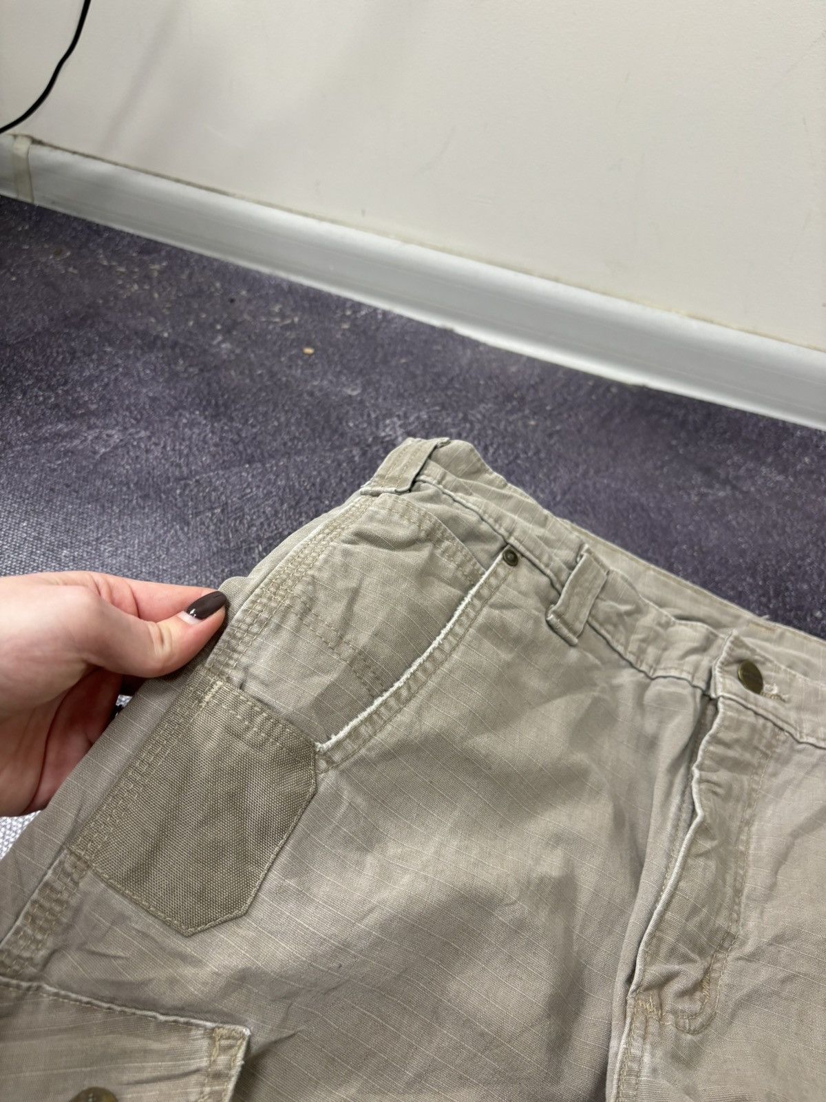 Carhartt Vintage Carhartt Y2K Relaxed Fit Work Hype Baggy Cargo Pants Size US 34 / EU 50 - 13 Thumbnail