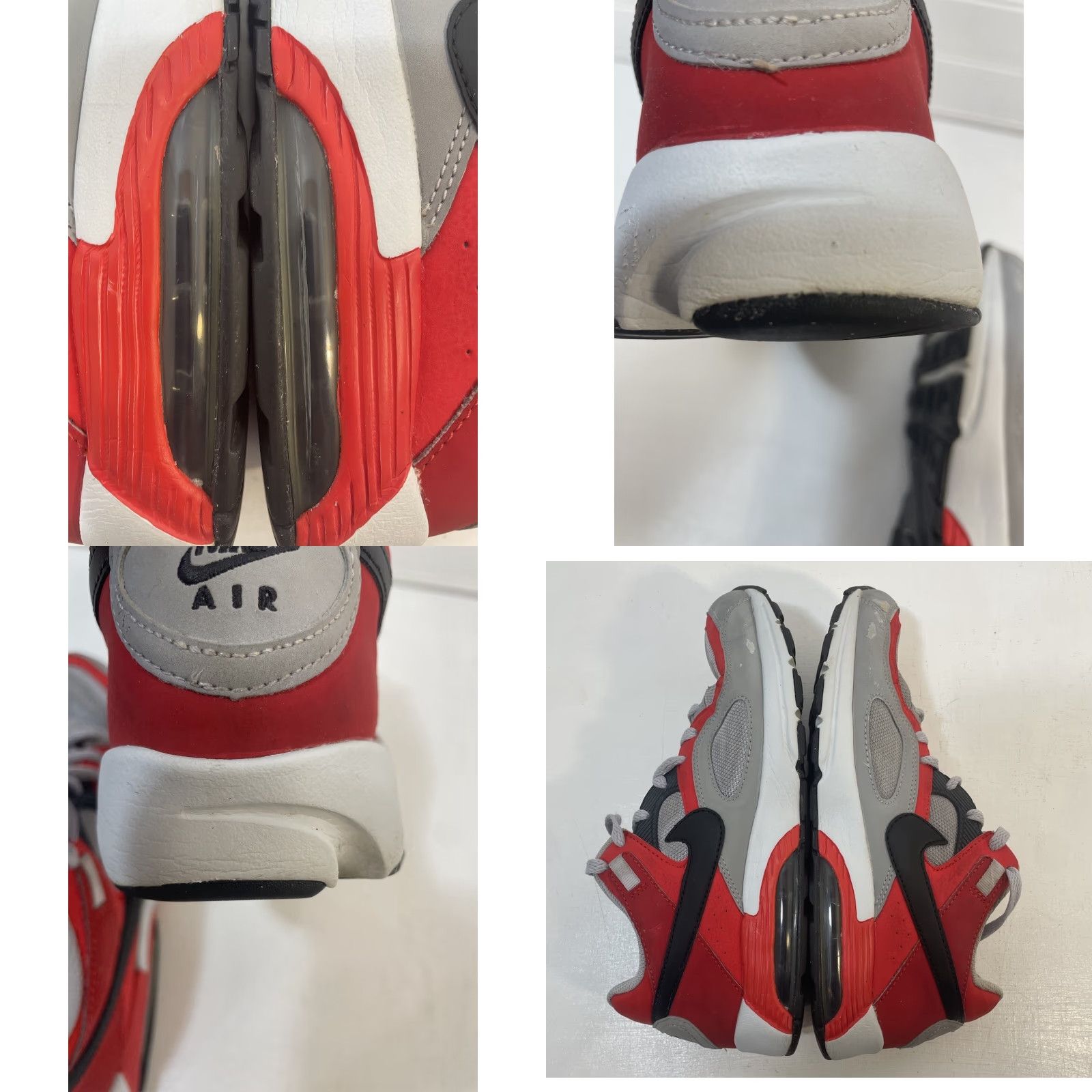 Nike Nike Air Max Go Strong Sneakers Men’s 8 Wolf Gray Challenge Red 418115-016 Size US 8 / EU 41 - 9 Thumbnail