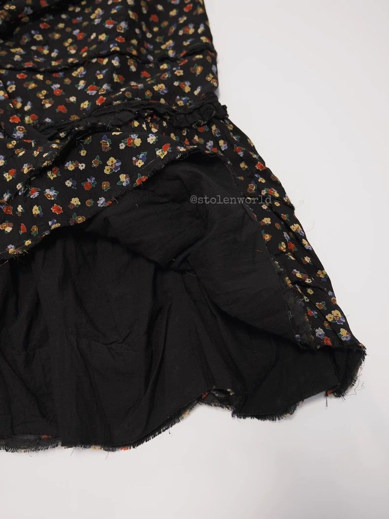 Comme des Garcons Comme des Garcons size M Broken flower and raw edge wrap s Size 23" - 7 Thumbnail