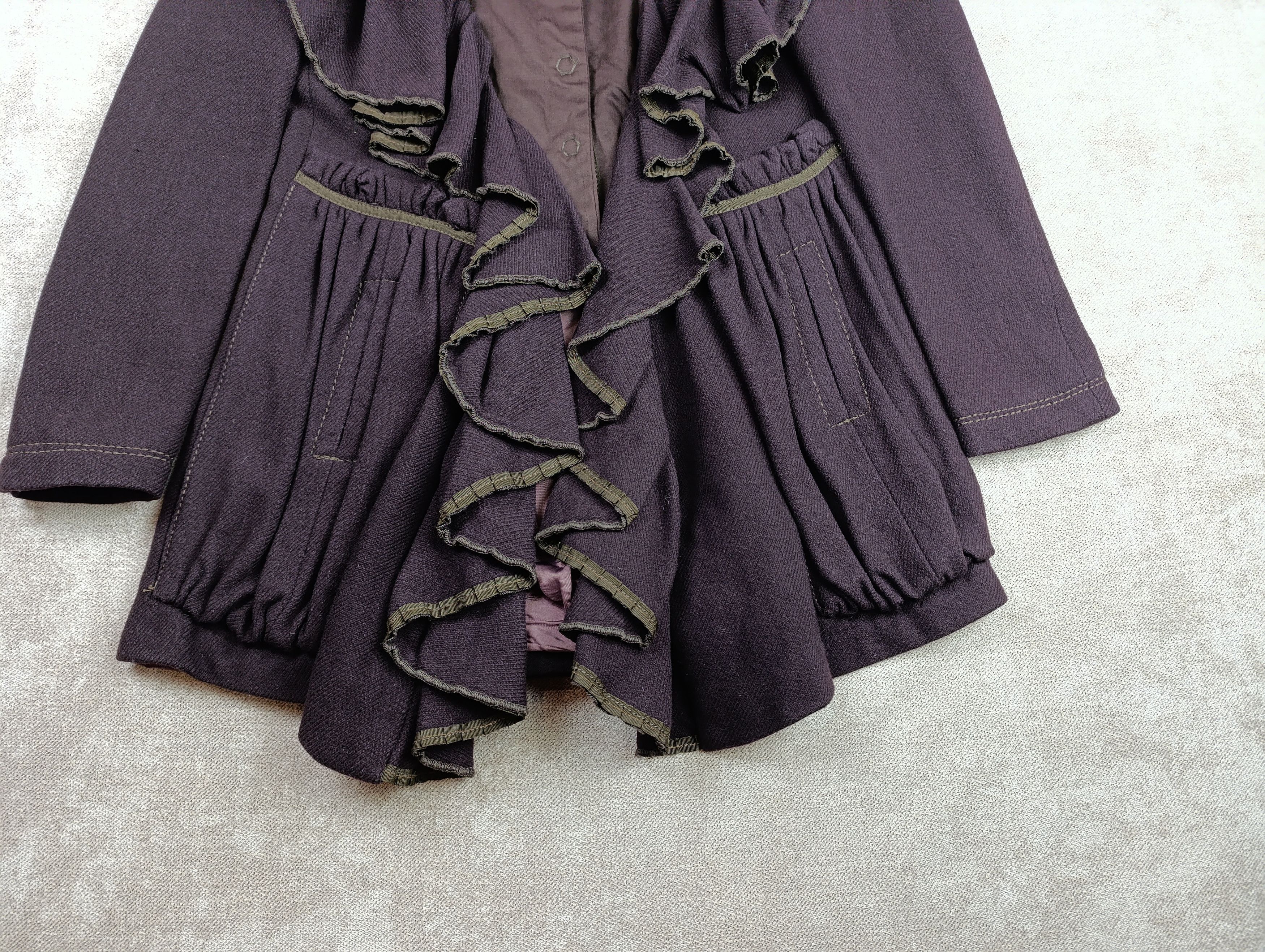 Marithe + Francois Girbaud MARITHE FRANCOIS GIRBAUD AVANT GARDE WOOL CORSET WOMENS COAT Size L / US 10 / IT 46 - 3 Thumbnail