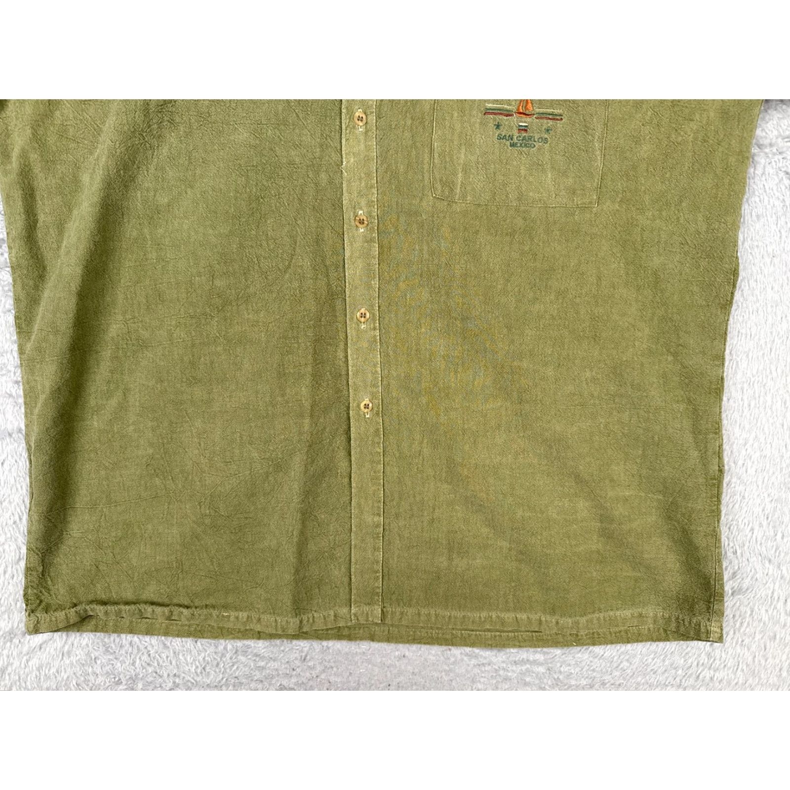 Vintage Miro Overseas Polo Shirt Men 2XL Green Cotton Knit Pocket Polo Shirt Men Green 2XL Oversized Casual Business Travel Golf Beach Outdoors Size US XXL / EU 58 / 5 - 7 Thumbnail