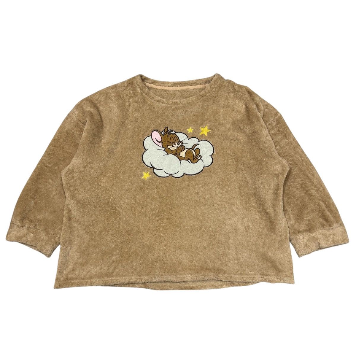 Cartoon Network GU Jerry Fluffy Sweatshirt 3XL Beige Embroidered Lounge Size US XXL / EU 58 / 5 - 1 Thumbnail