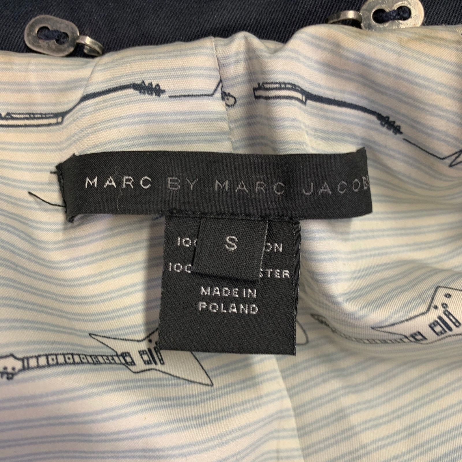 Marc by Marc Jacobs MARC by MARC JACOBS Size S Black Cotton Zip Up Coat Size US S / EU 44-46 / 1 - 10 Thumbnail