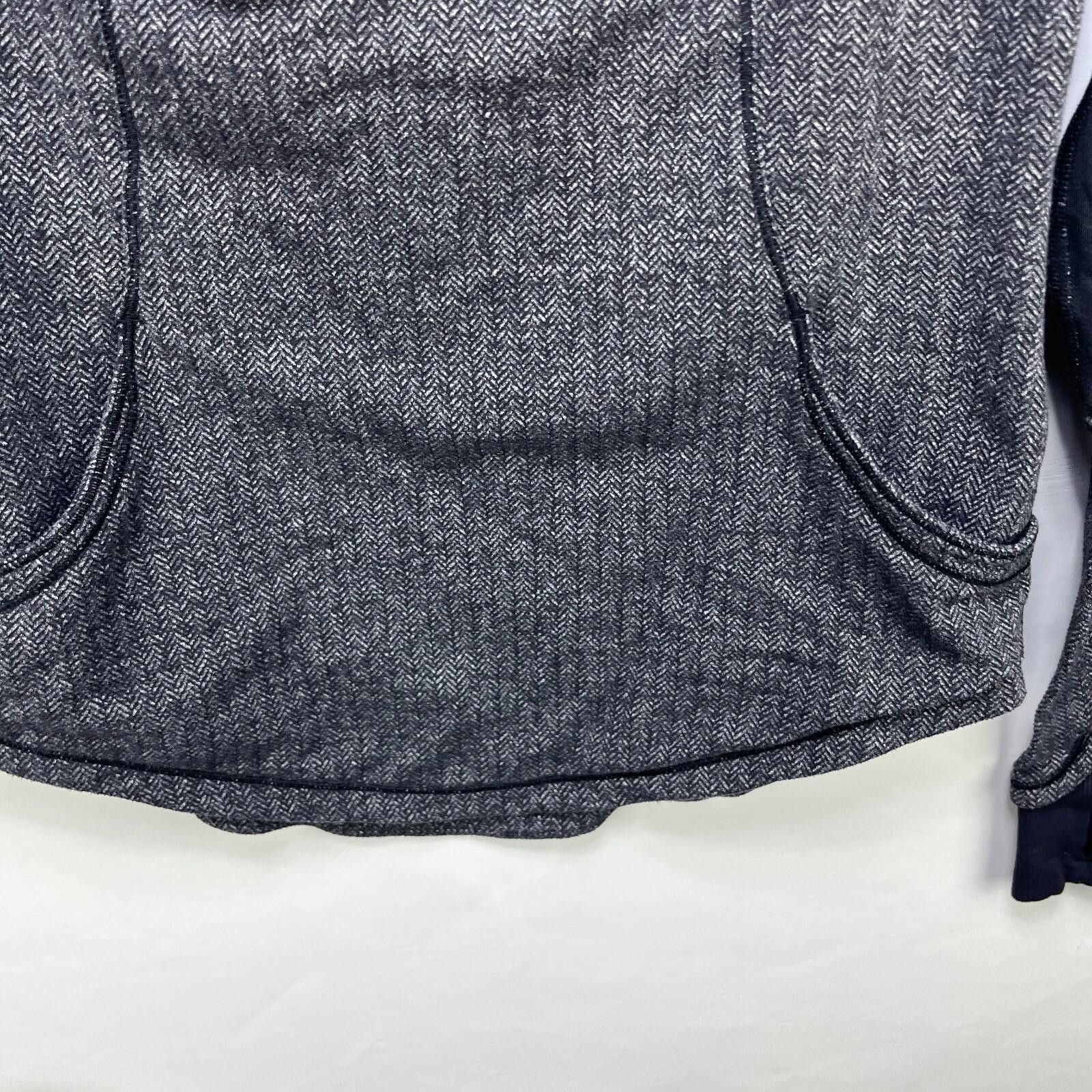 Lululemon Lululemon Base Runner 1/2 Zip Heather Herringbone Black 9 Size L / US 10 / IT 46 - 4 Thumbnail