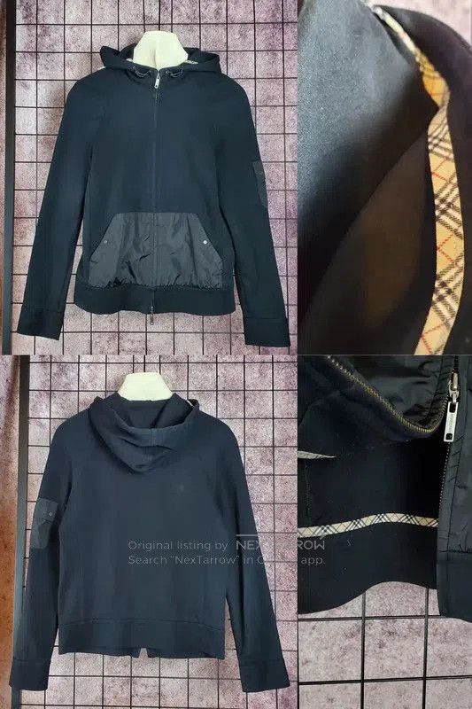 Burberry Burberry Black Cotton Blend Logo Cardigan. Size US S / EU 44-46 / 1 - 3 Thumbnail
