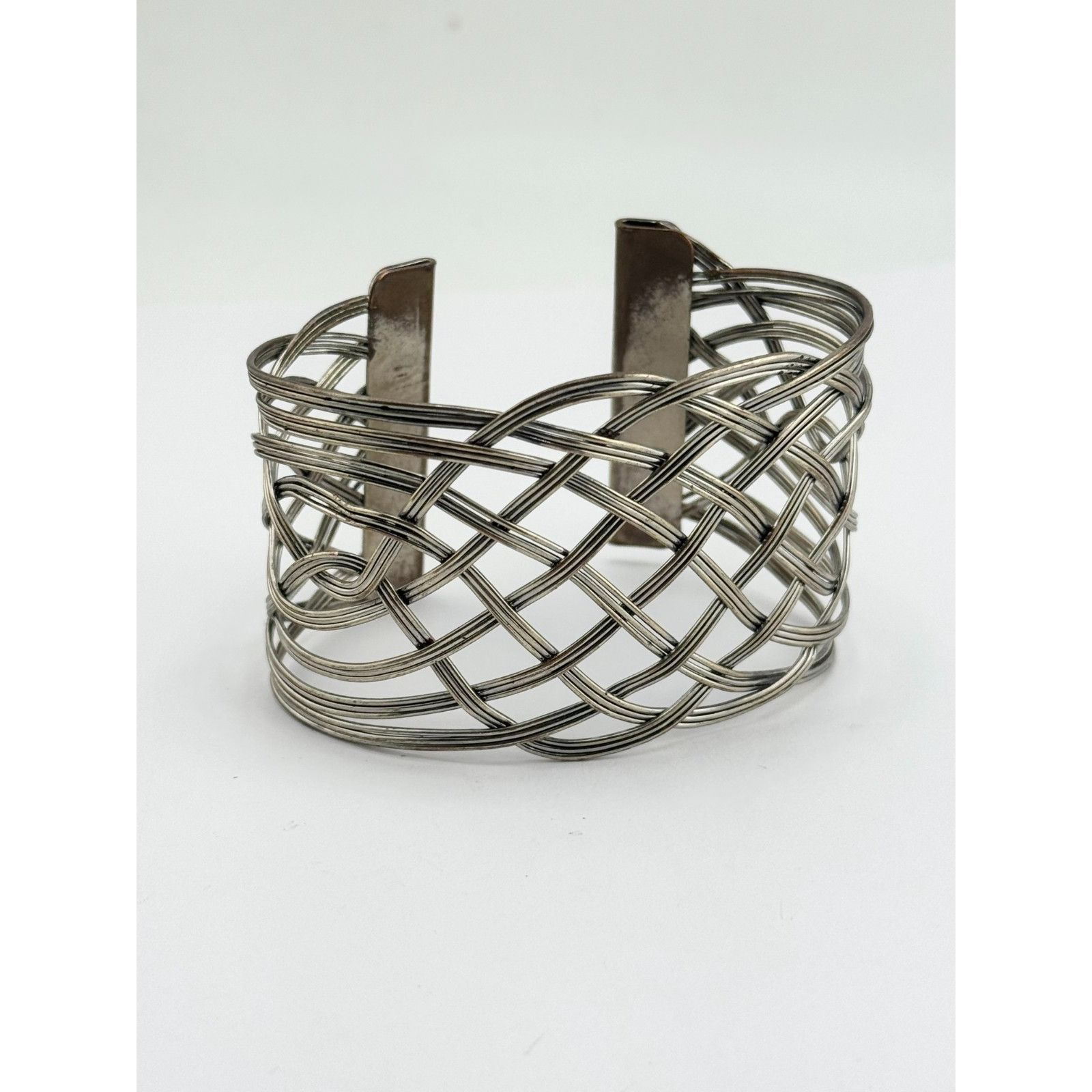 Vintage Vintage woven metal cuff bracelet Size ONE SIZE - 6 Thumbnail