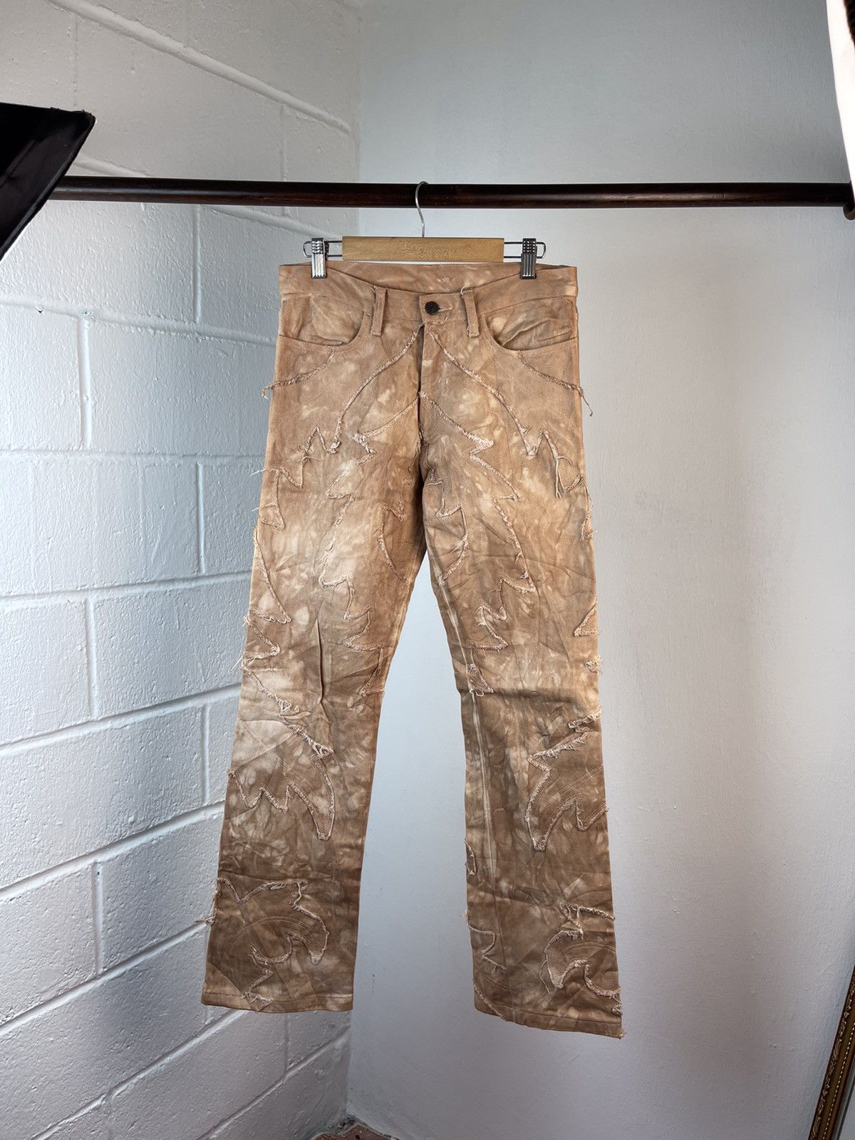 Yasuyuki Ishii Vintage Yoshiyuki Konishi Distressed Patch Cut Art Jeans A6 Size US 30 / EU 46 - 8 Thumbnail
