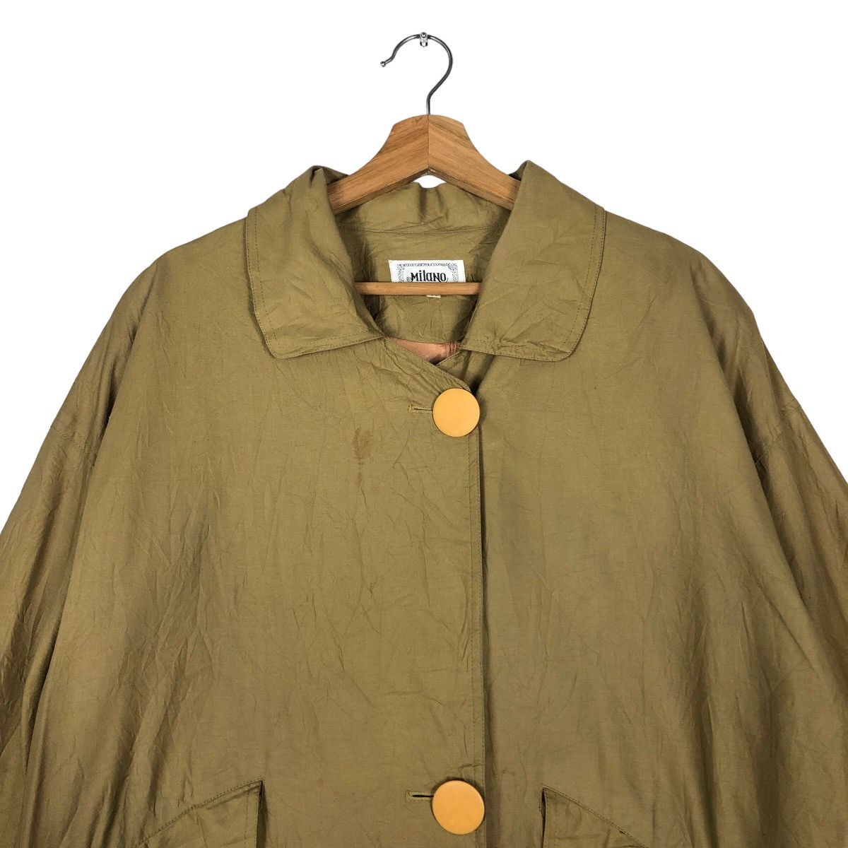 Japanese Brand 🔥Rich Brown Vintage Long Jacket Fly Coats Milano Japan Size US S / EU 44-46 / 1 - 3 Thumbnail