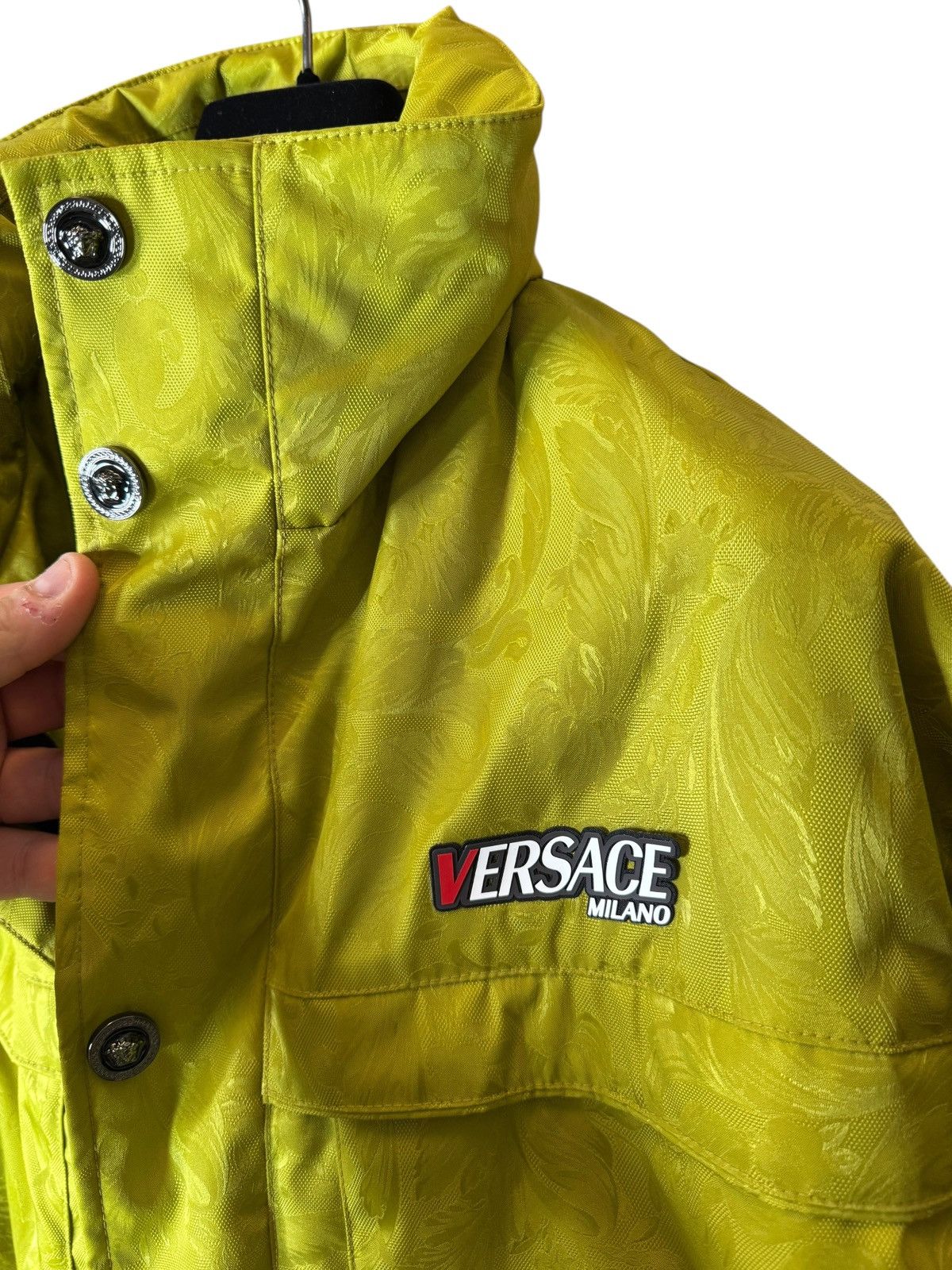 Versace Versace Milano Yellow Baroque Jacket – Size 48 (M) Size US M / EU 48-50 / 2 - 2 Thumbnail