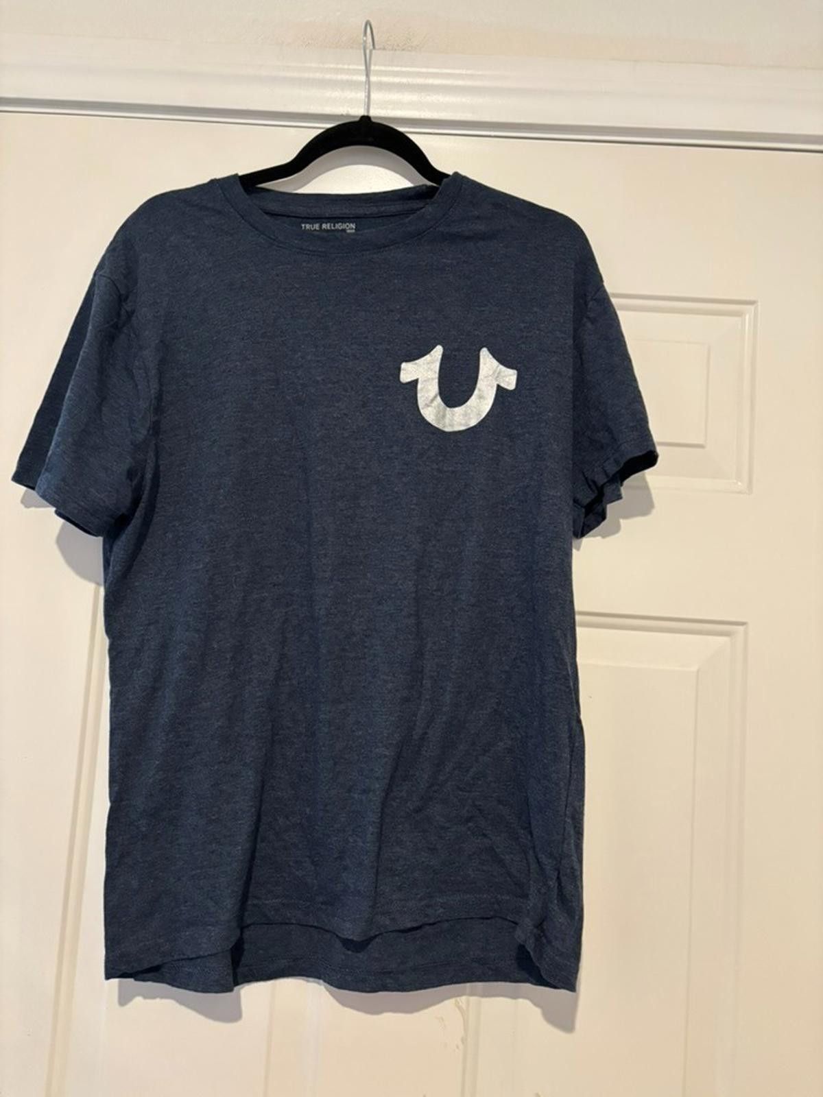 True Religion True Religions Y2K sz L blue t shirt #646 Size US L / EU 52-54 / 3 - 1 Thumbnail
