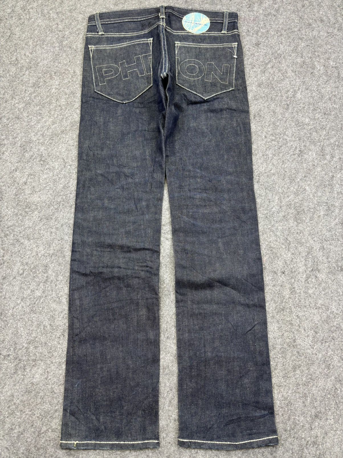 Japanese Brand PHENOMENON Tokyo Japanese Designer Skinny 10Oz Denim F751 Size US 29 - 16 Thumbnail