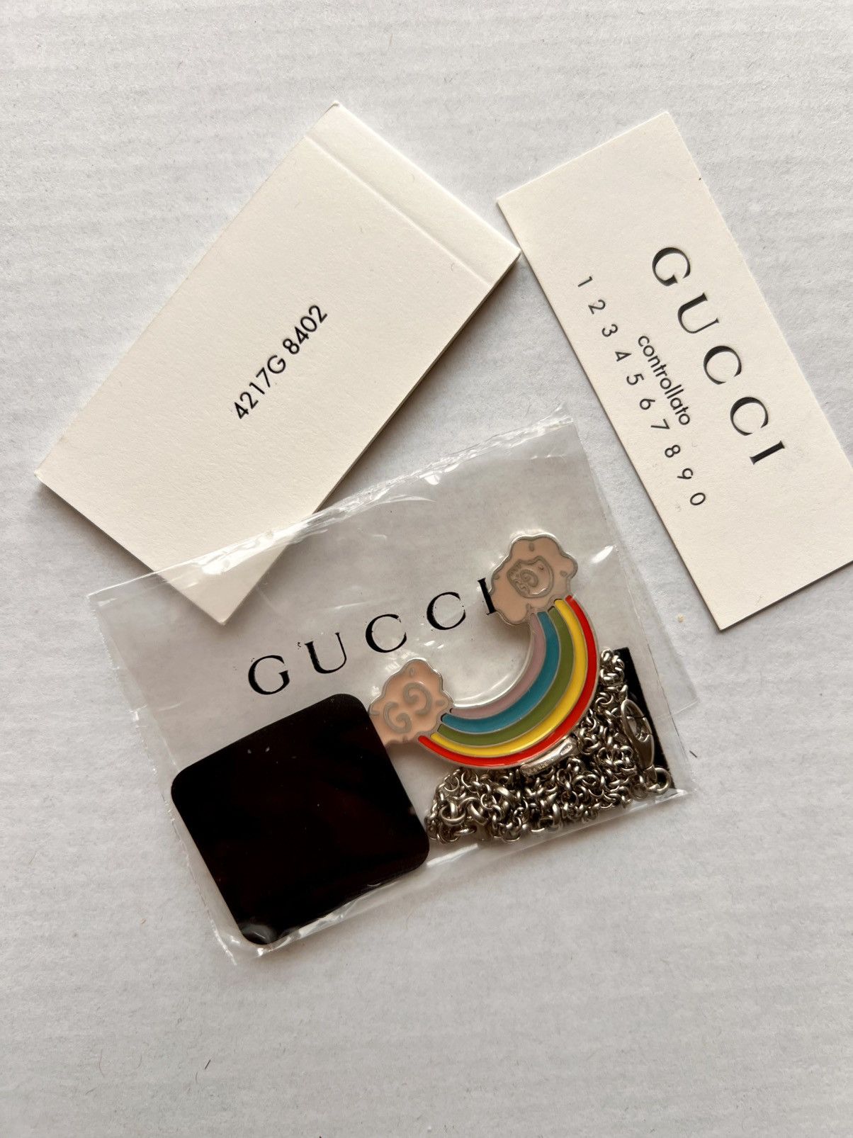 Gucci Gucci Ghost Rainbow Pendant Necklace skull jewelry silver Size ONE SIZE - 2 Thumbnail
