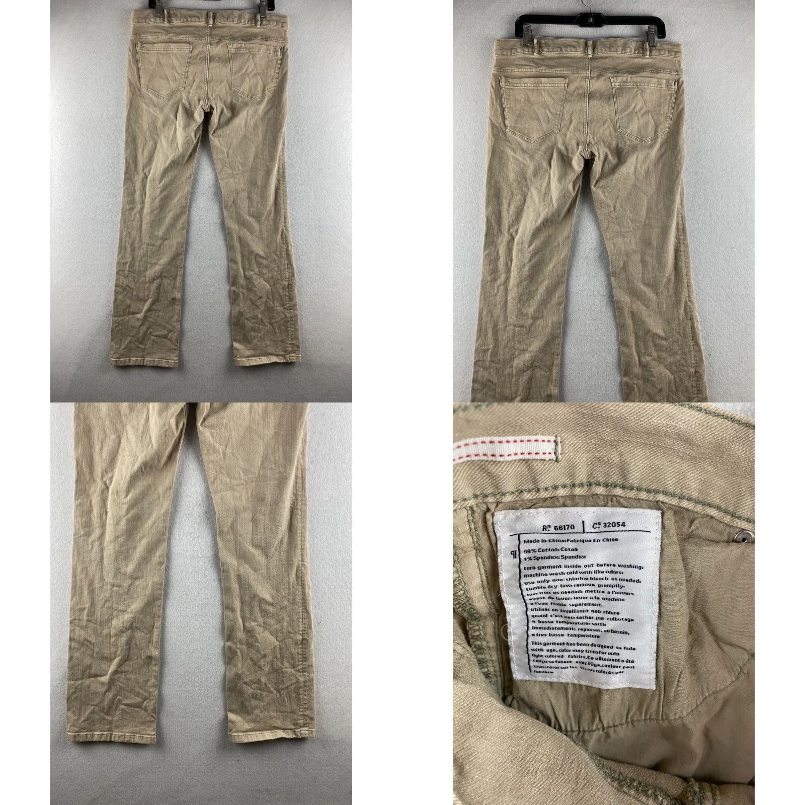 Vintage Pilcro and the Letterpress Jeans Womens 30 Beige Straight Leg Low-Rise Denim Shirt? Size 30" / US 8 / IT 44 - 10 Thumbnail
