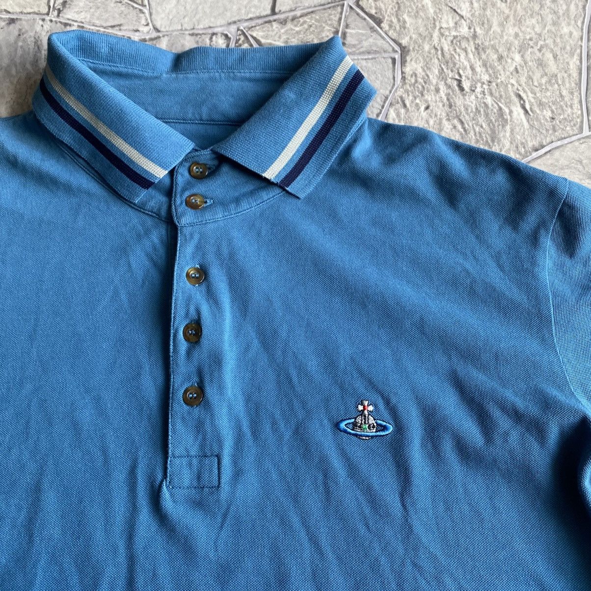 Vivienne Westwood Vivienne Westwood Polo T-Shirt Orb Logo Luxury Size US XL / EU 56 / 4 - 5 Thumbnail