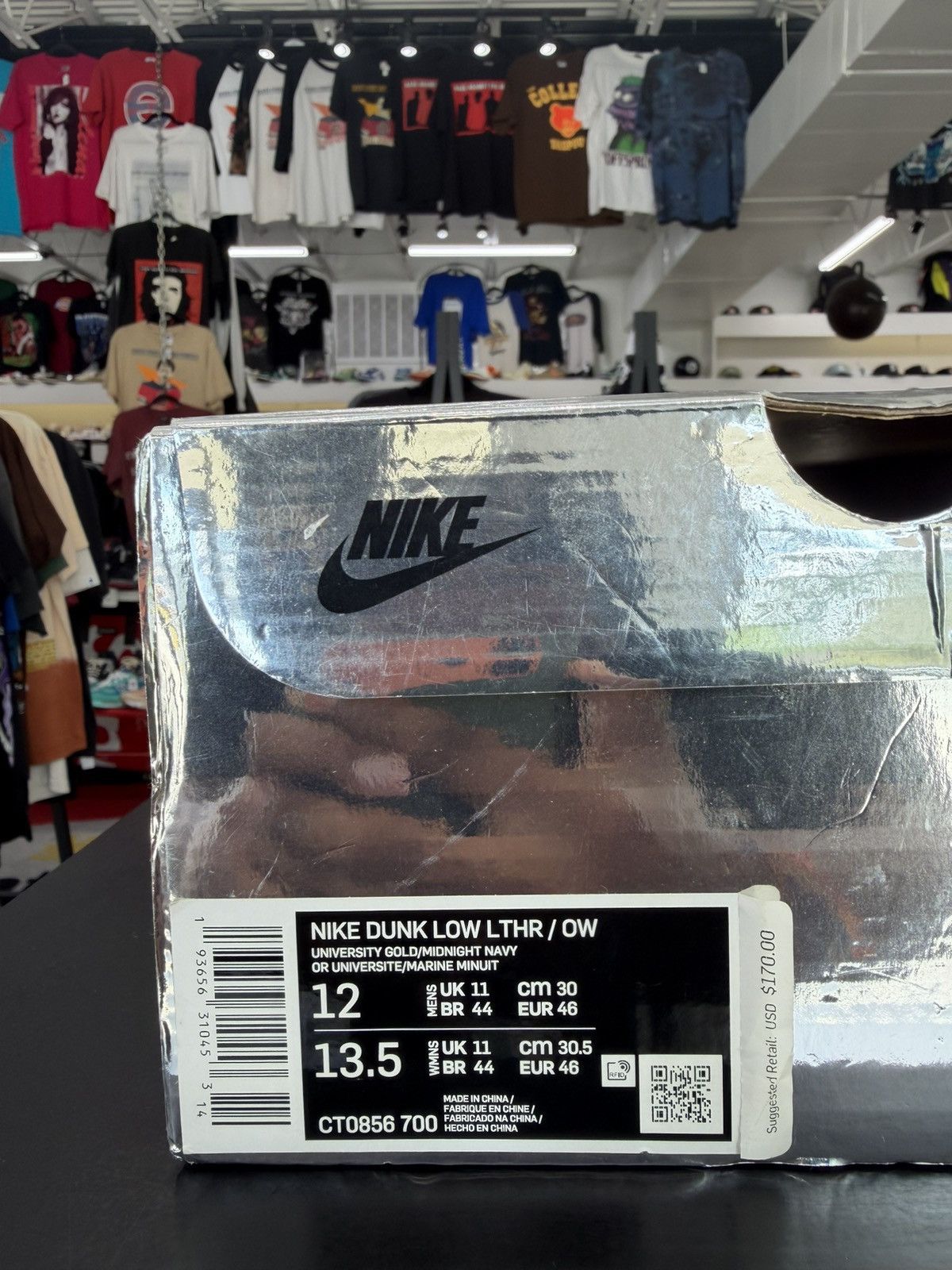Nike × Off-White Nike Dunk Low Off-White University Gold Size 12 (2019) Size US 12 / EU 45 - 12 Thumbnail