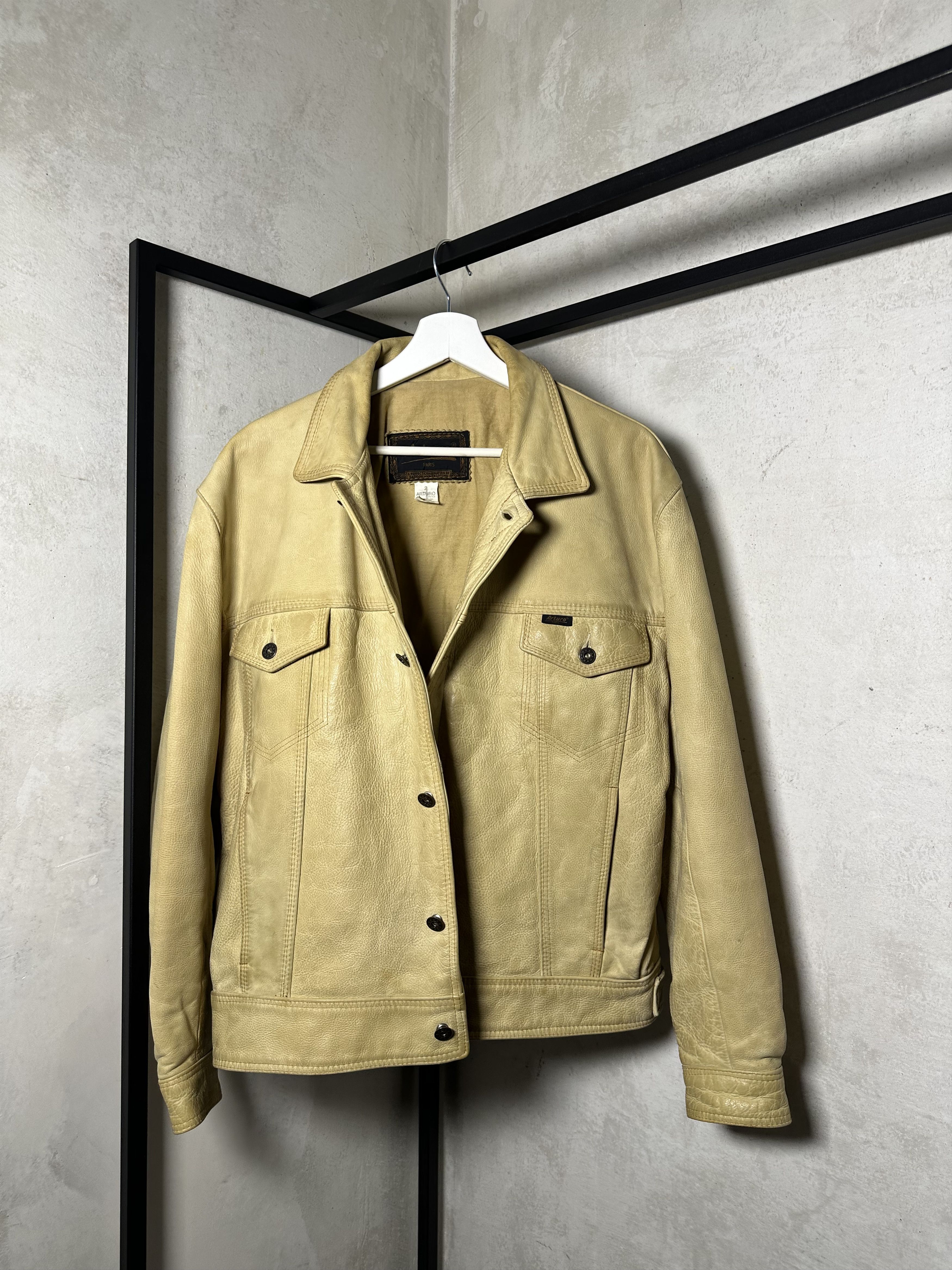 Genuine Leather ERD like Leather Western Trucker Jacket Size US M / EU 48-50 / 2 - 11 Thumbnail